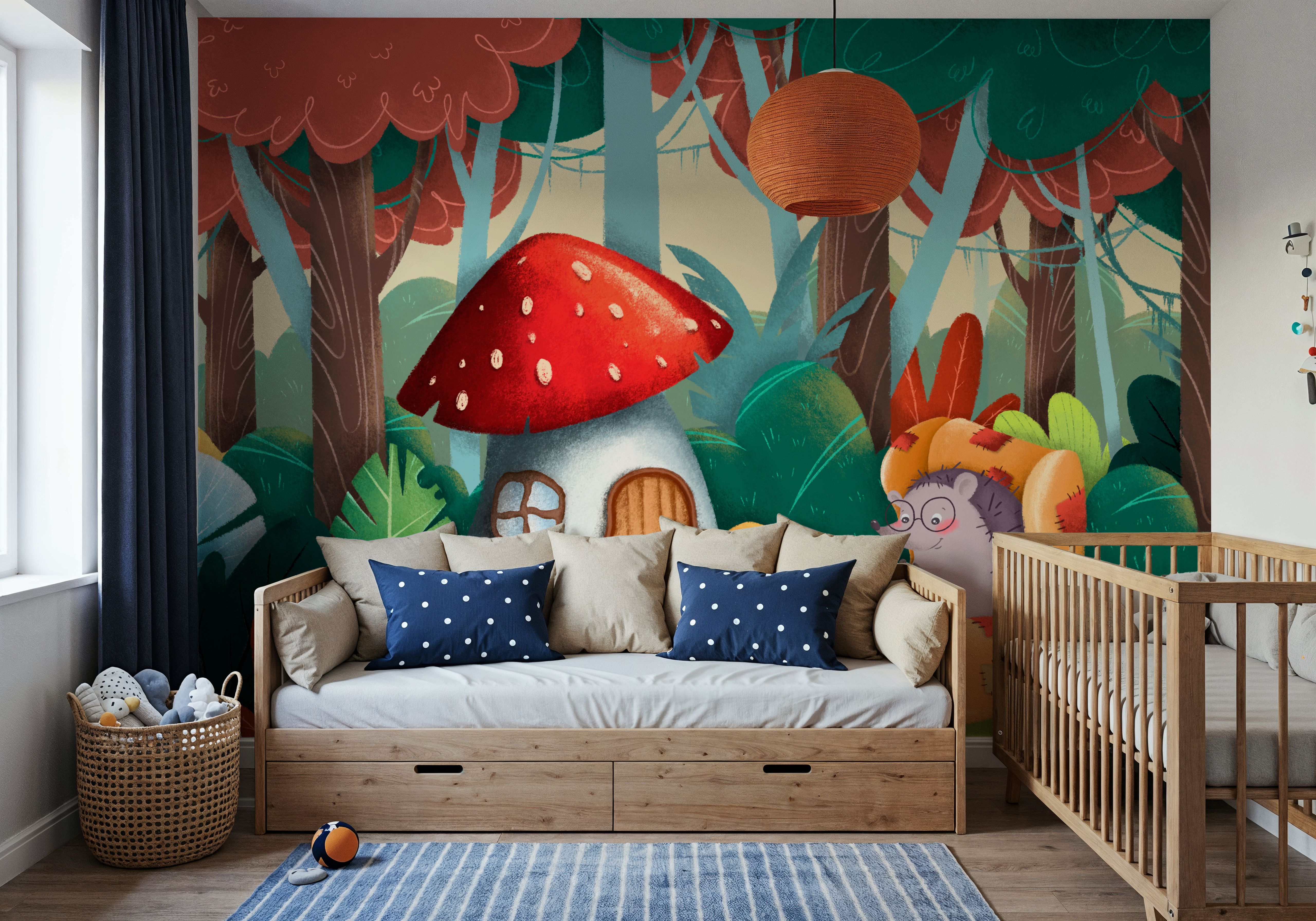 Grandma Hedgehog's House, Tapeten