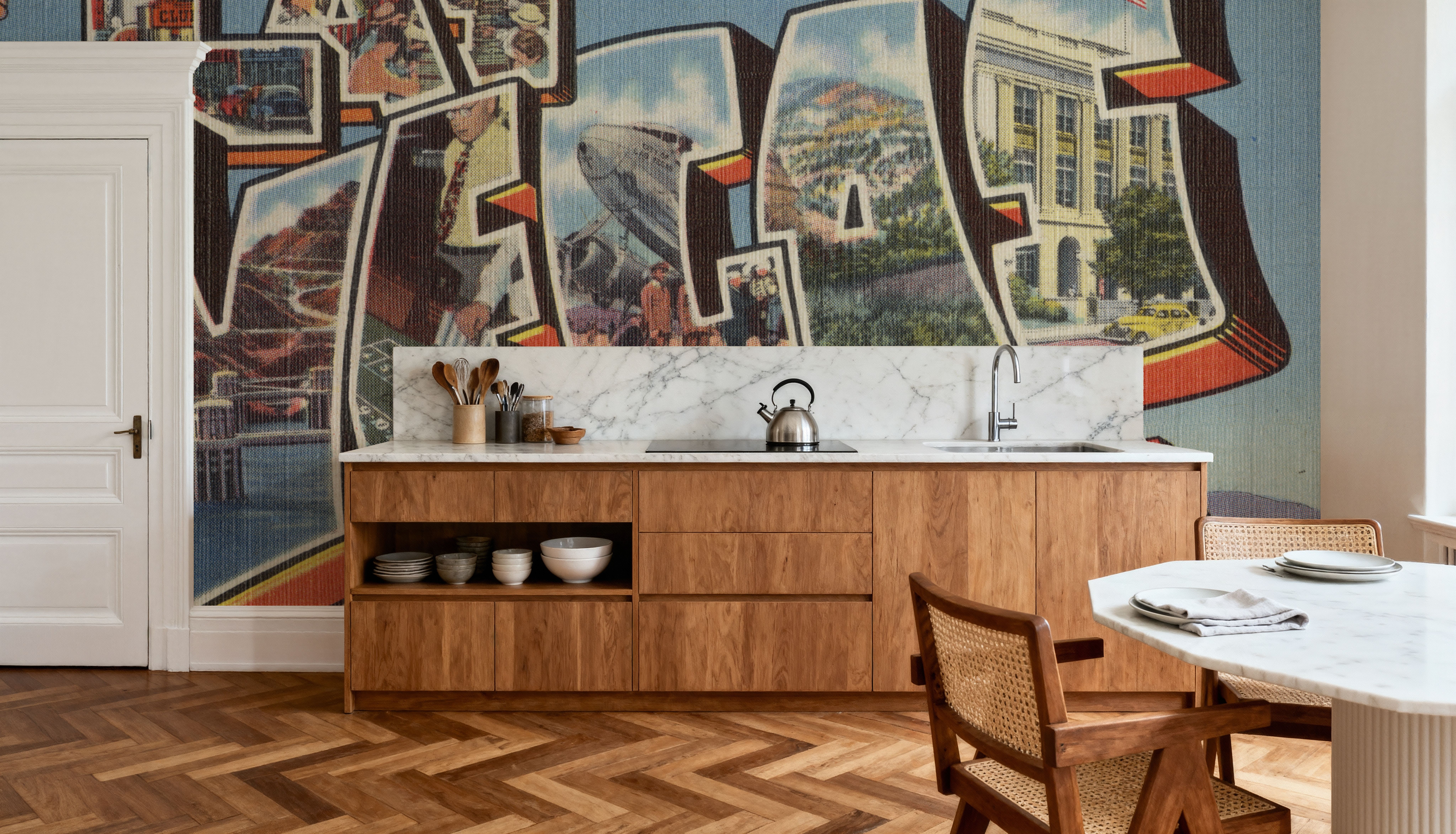 Greetings from Las Vegas - Screenprint Postcard