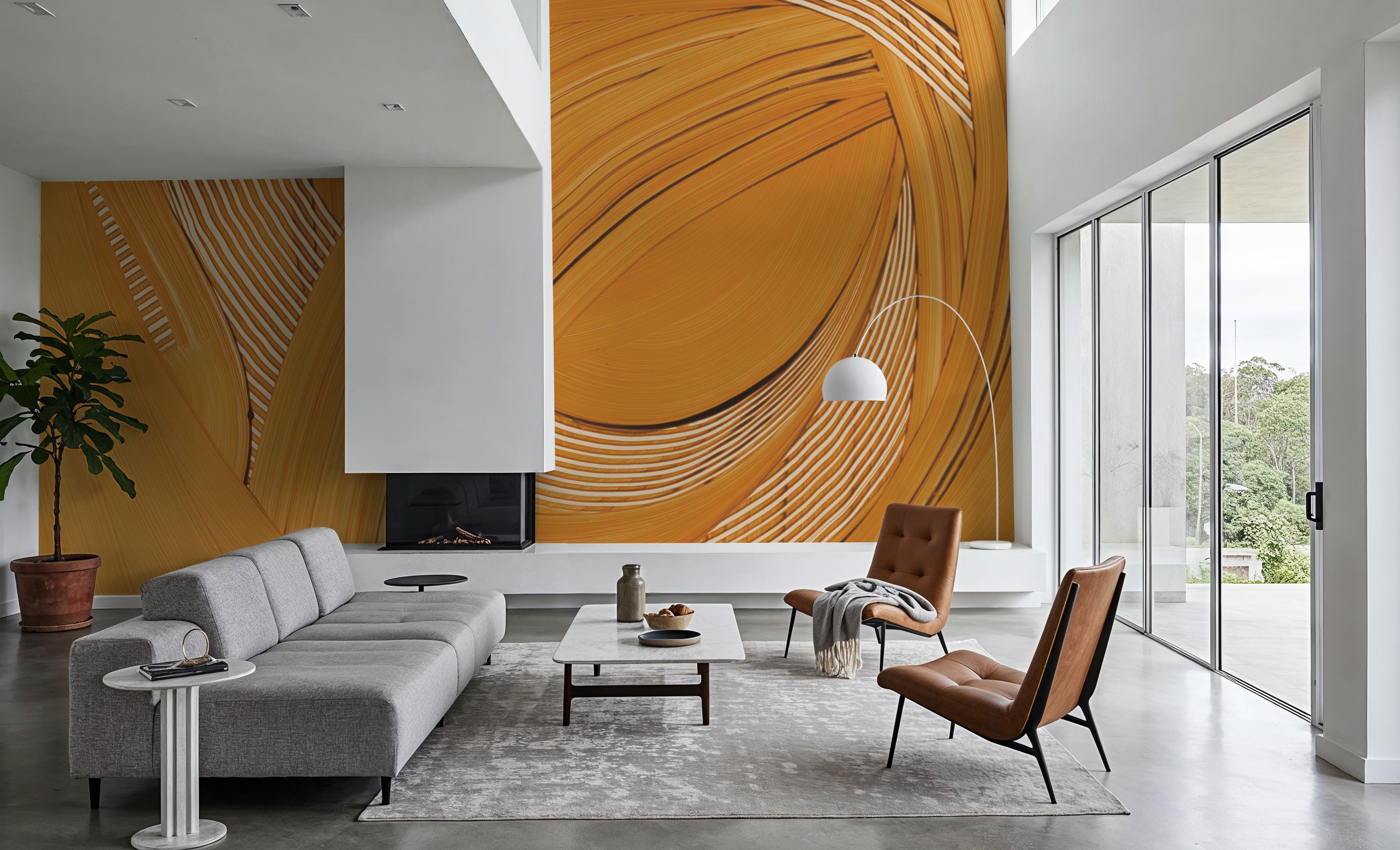 Weaving Yellow, Wallpaper