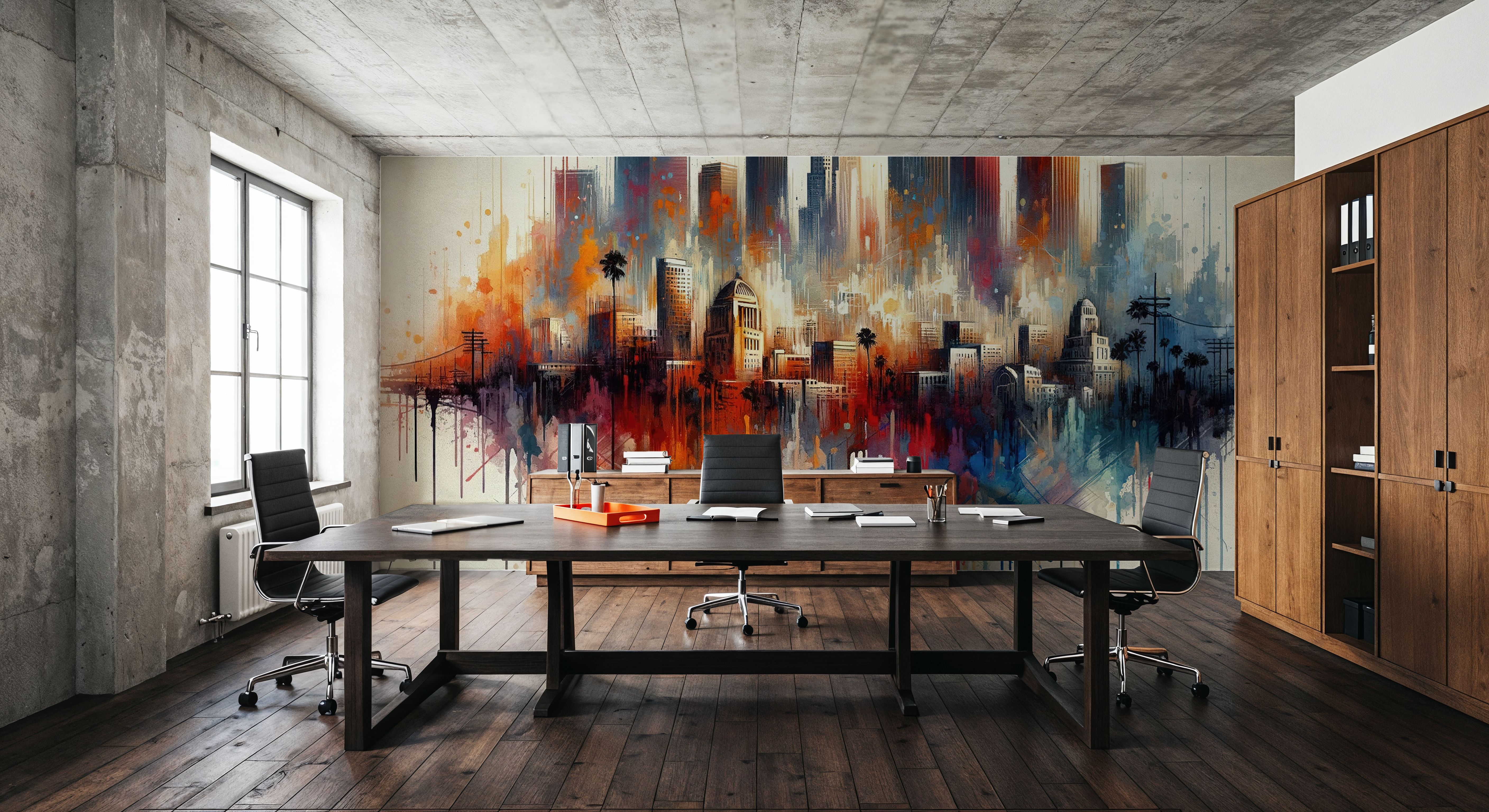 Watercolor Skyline II