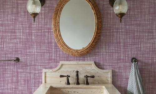 Mottled Linen Effect, Plum