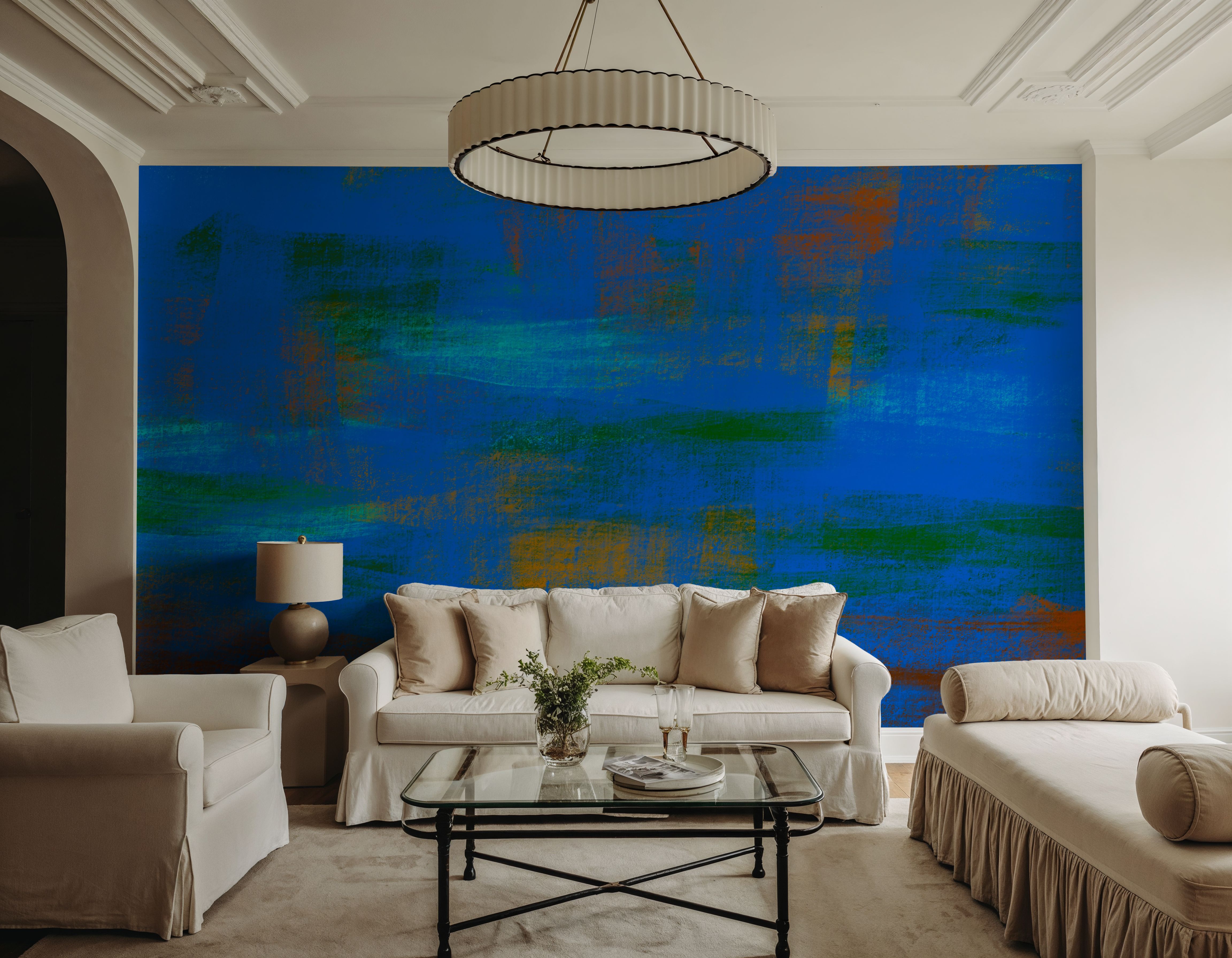 Close Up Blue, Brush Strokes