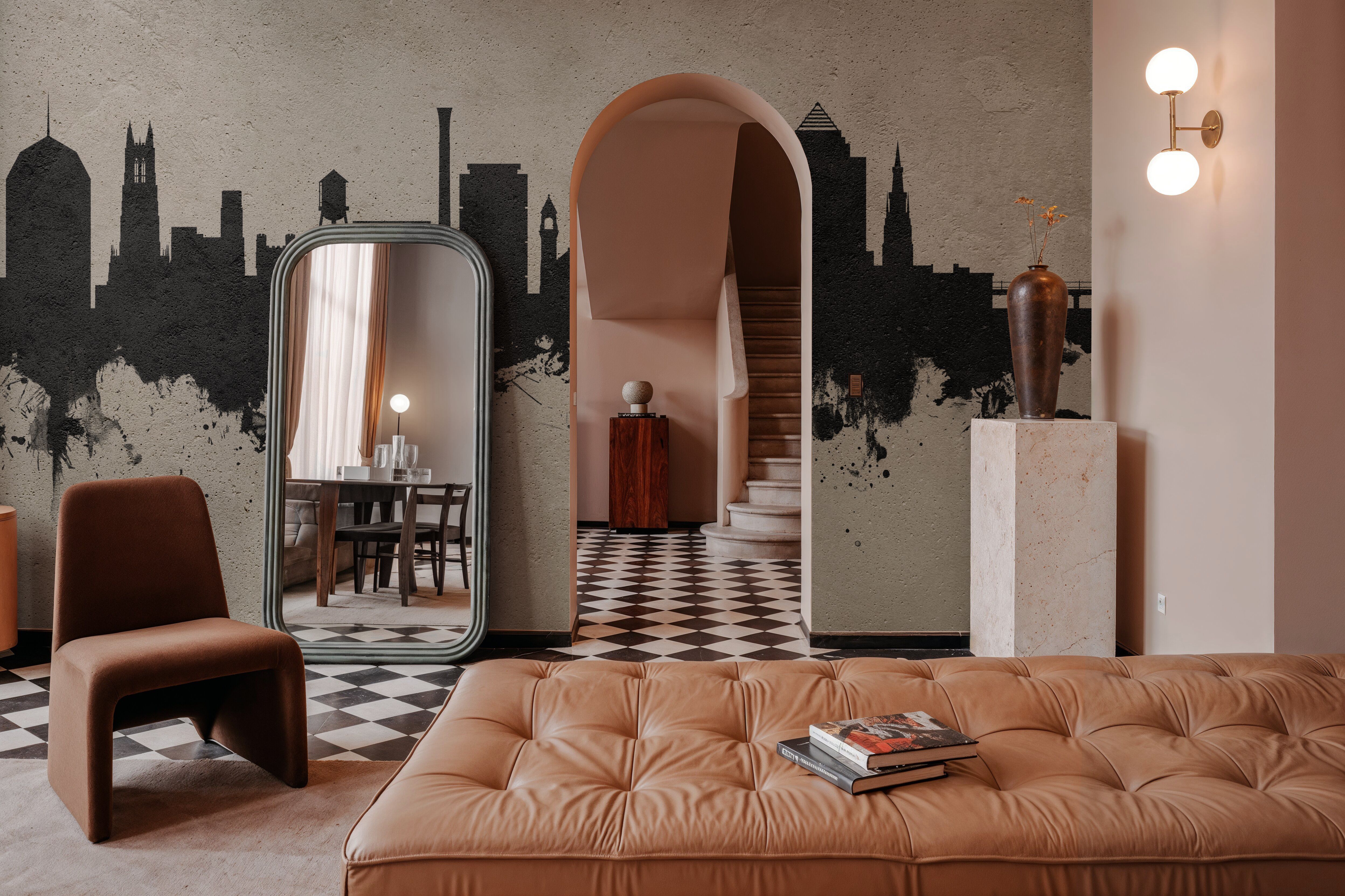 Durham North Carolina Skyline Concrete, Wallpaper