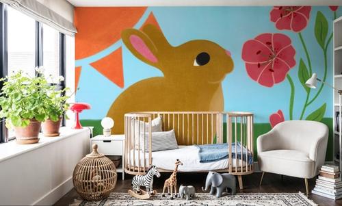 Retro Spring Bunny
