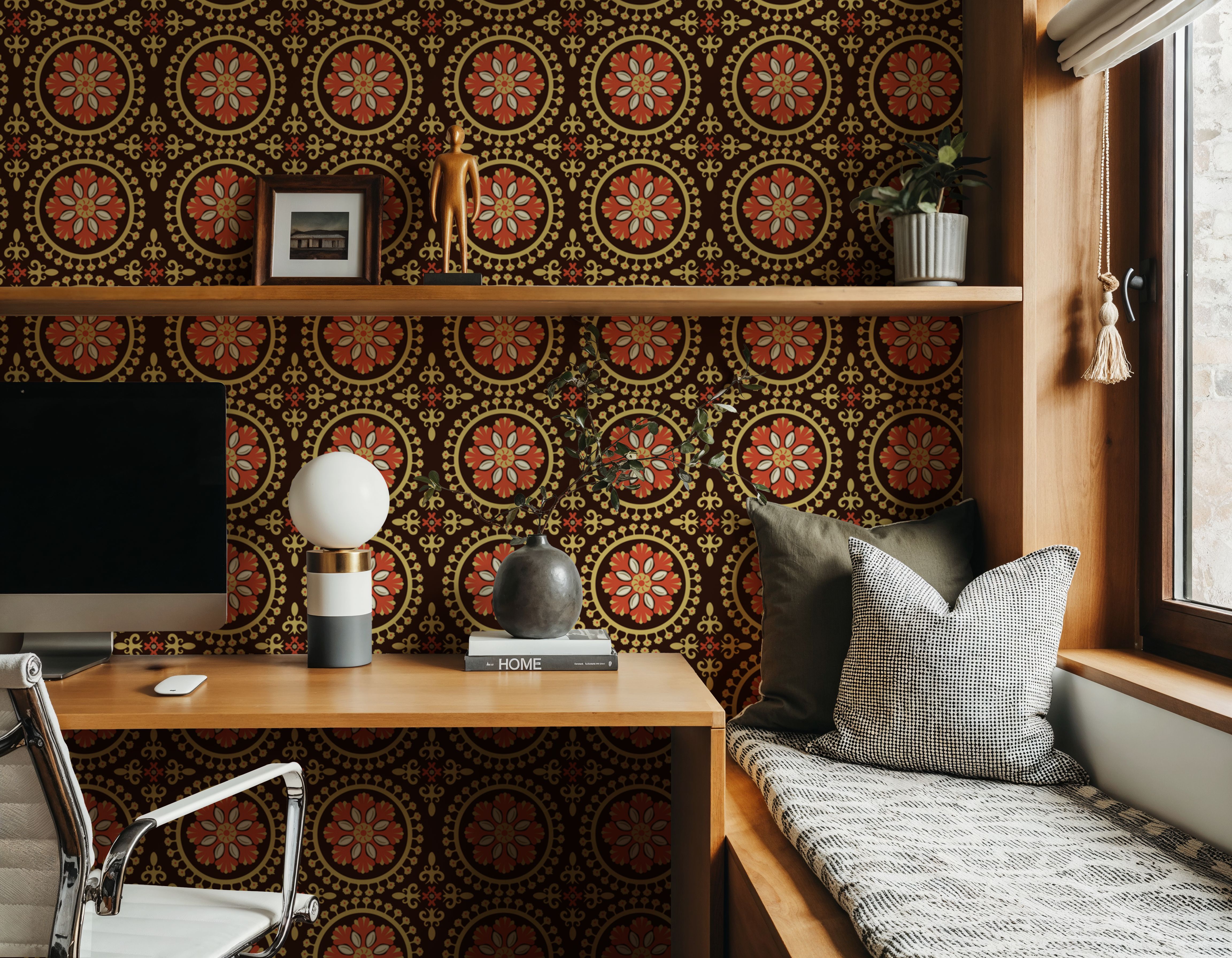 Geo Floral, Chocolate