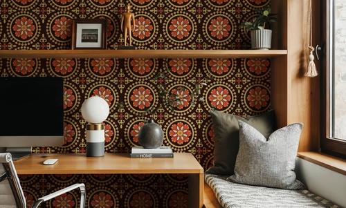 Geo Floral, Chocolate