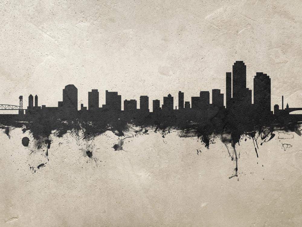 Wilmington Delaware Skyline Concrete