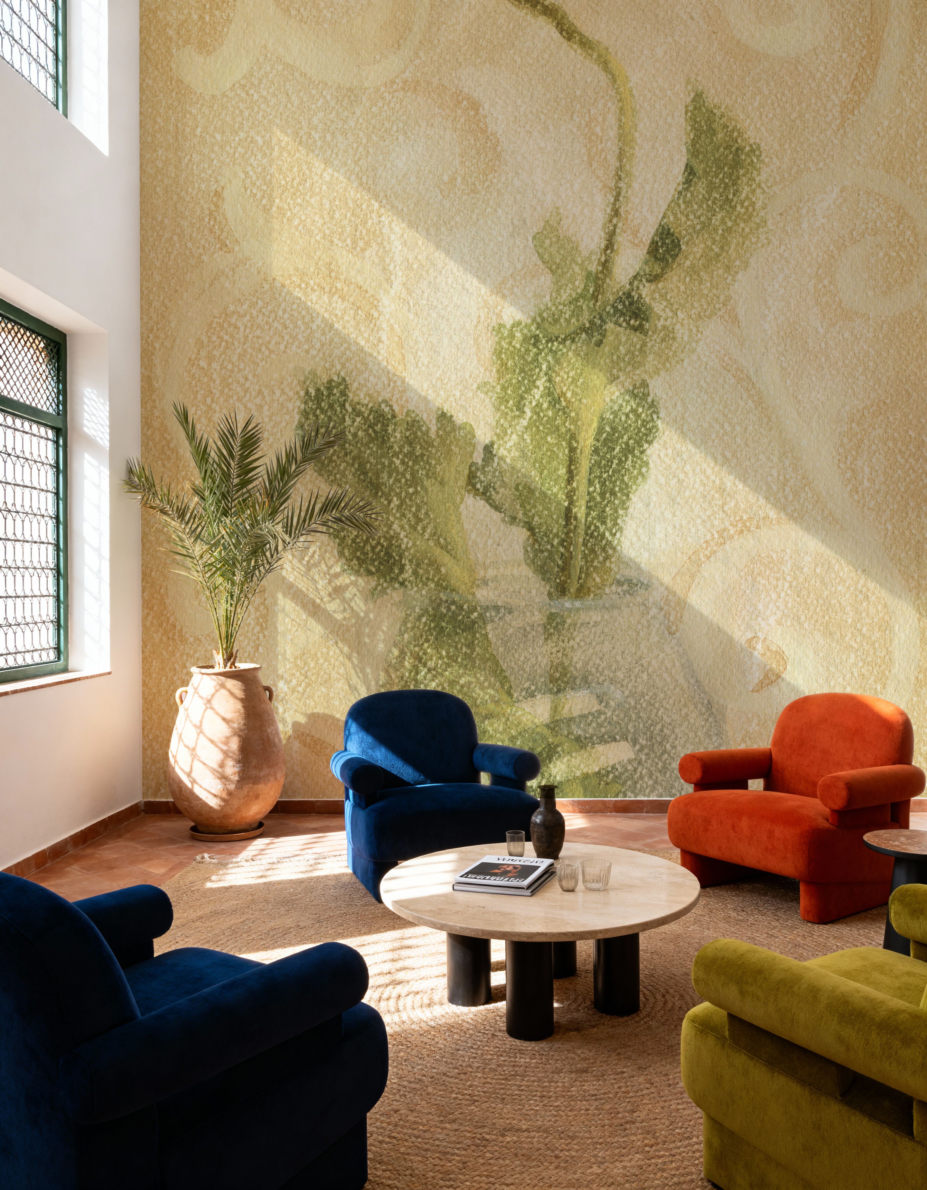 Vintage Poppy in Glass Vase