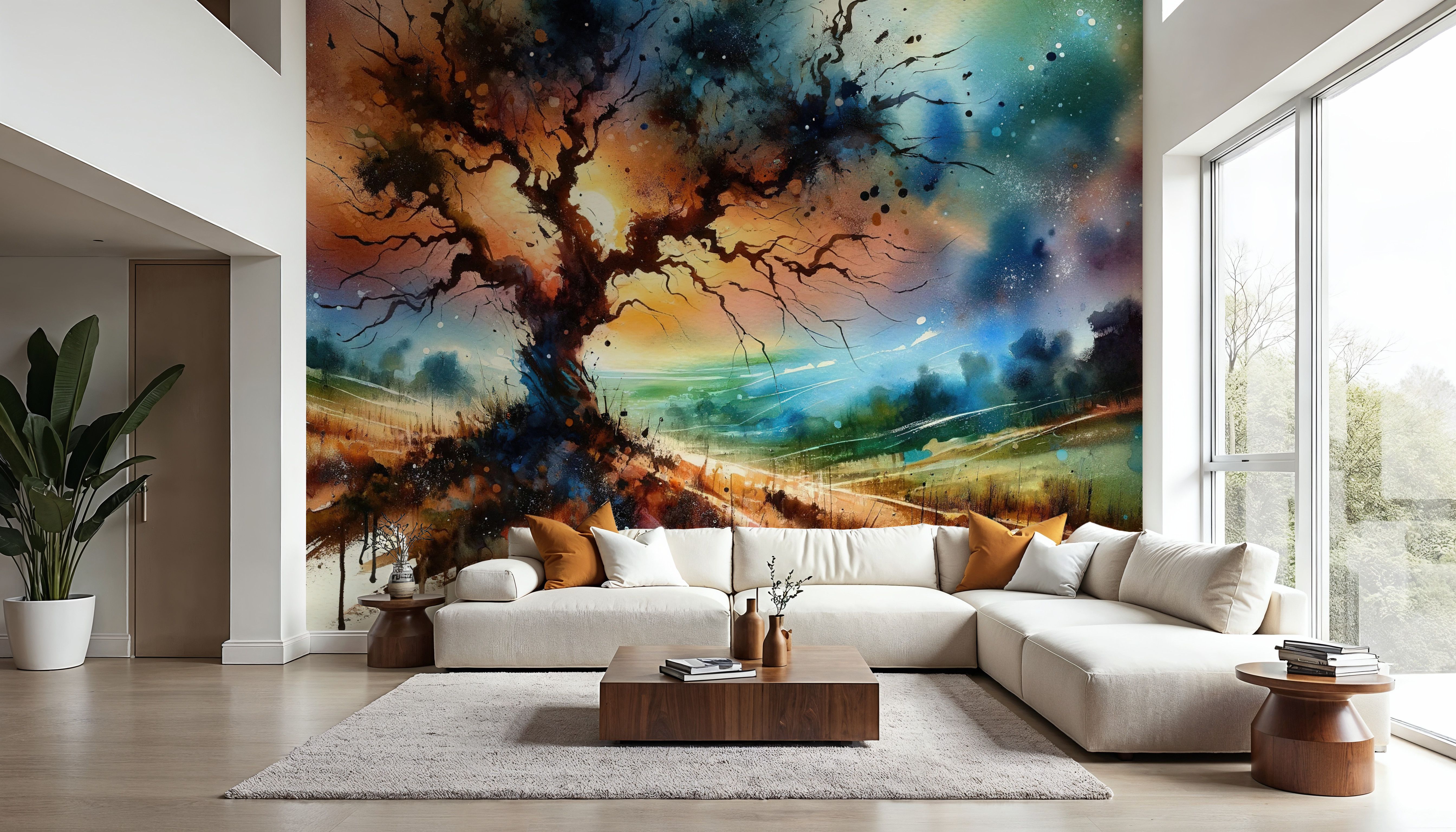 Lonely Tree Starry Night