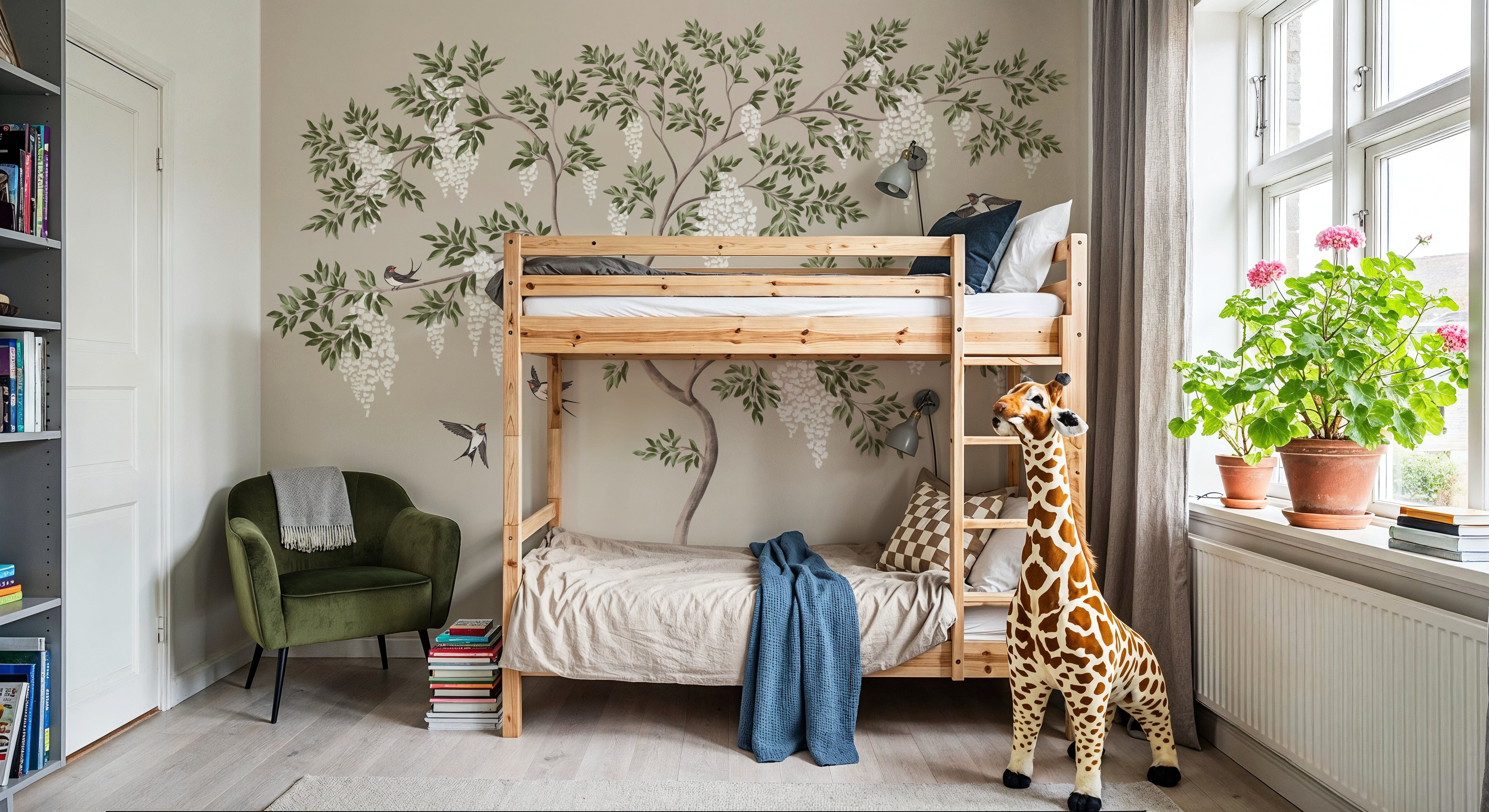 Beyond the Wisteria, Beige, Tapet