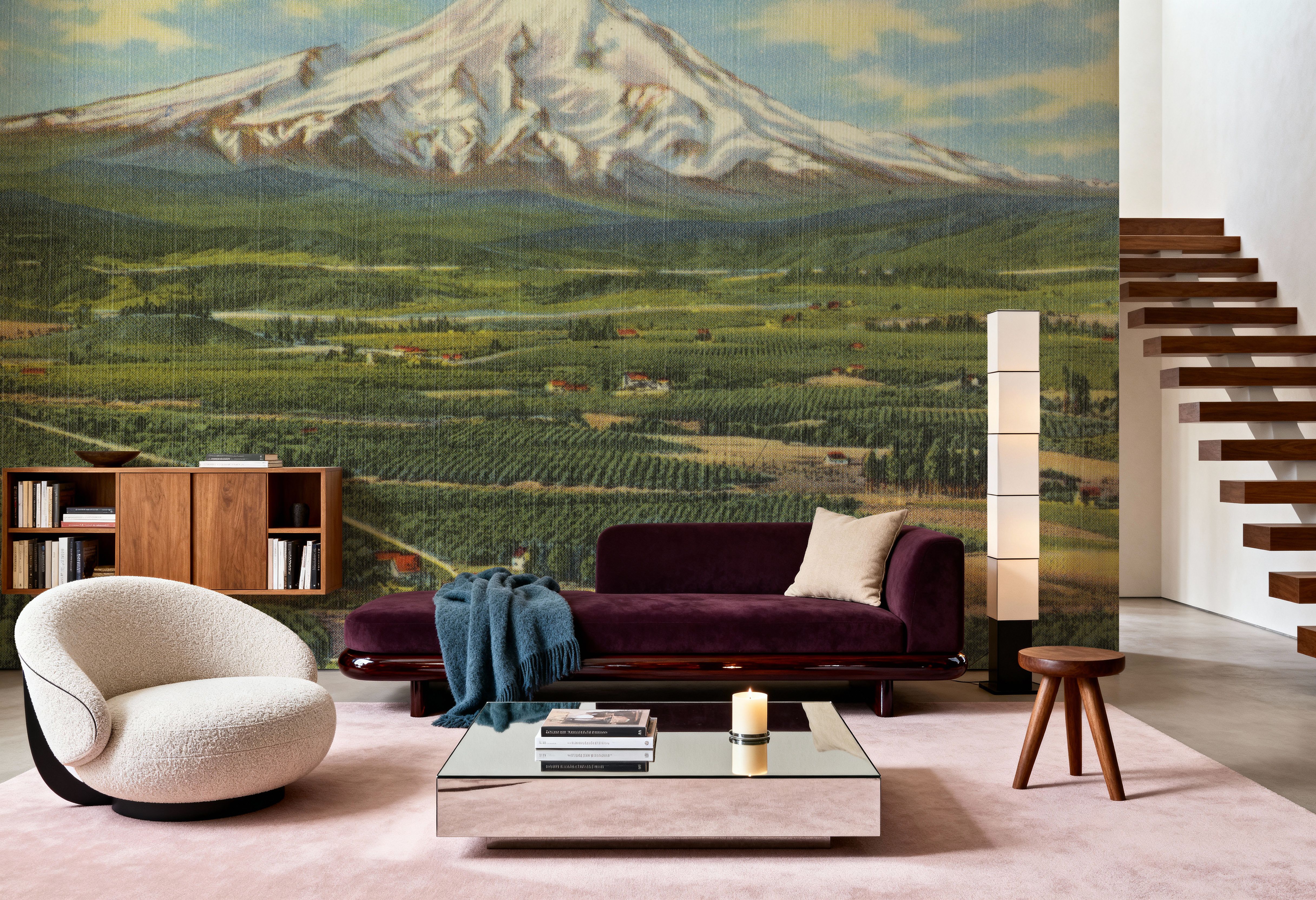 Mt. Hood - Screenprint Postcard