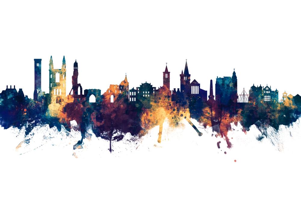 At Andrews Scotland Skyline Blue & Bronze