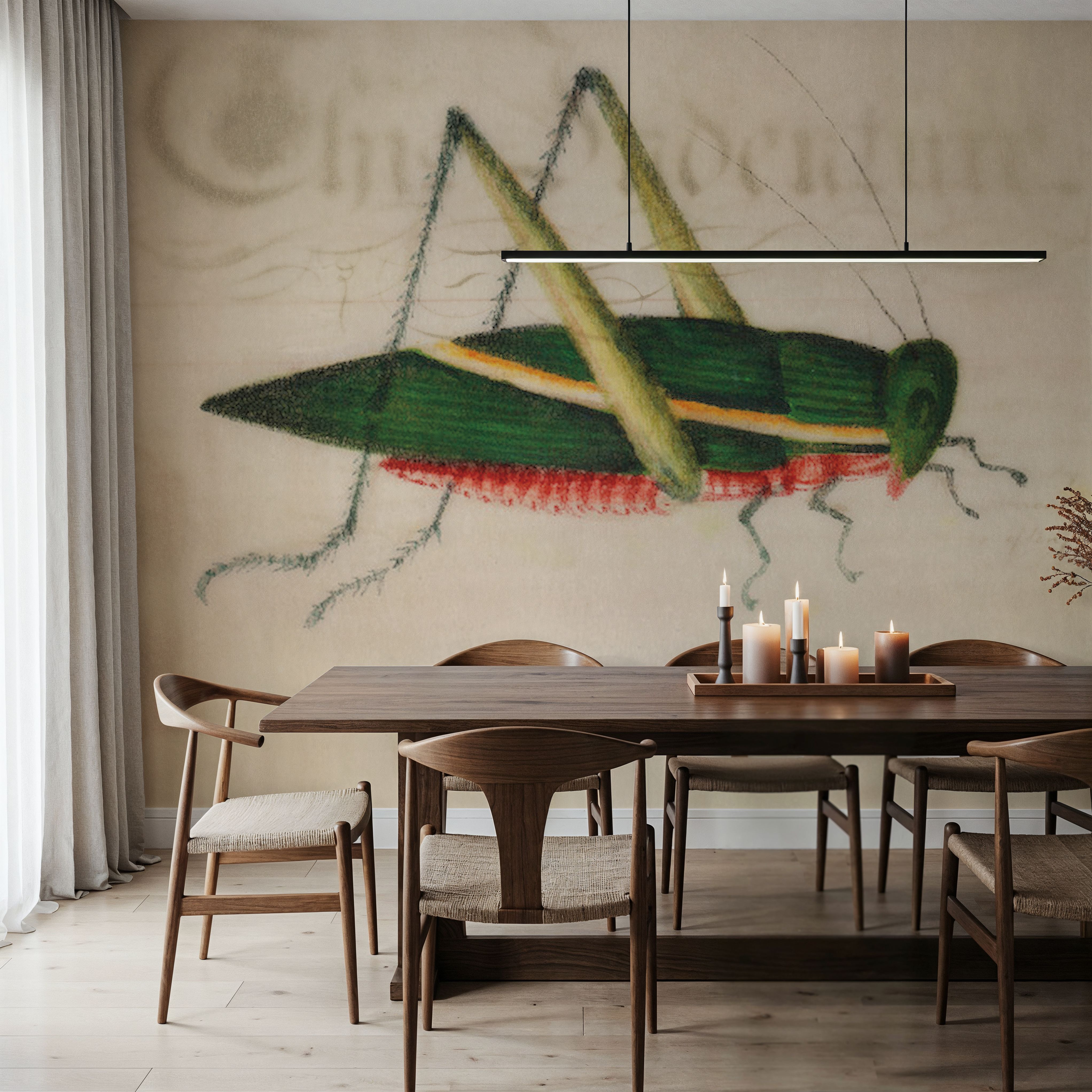 Vintage Green Grasshopper