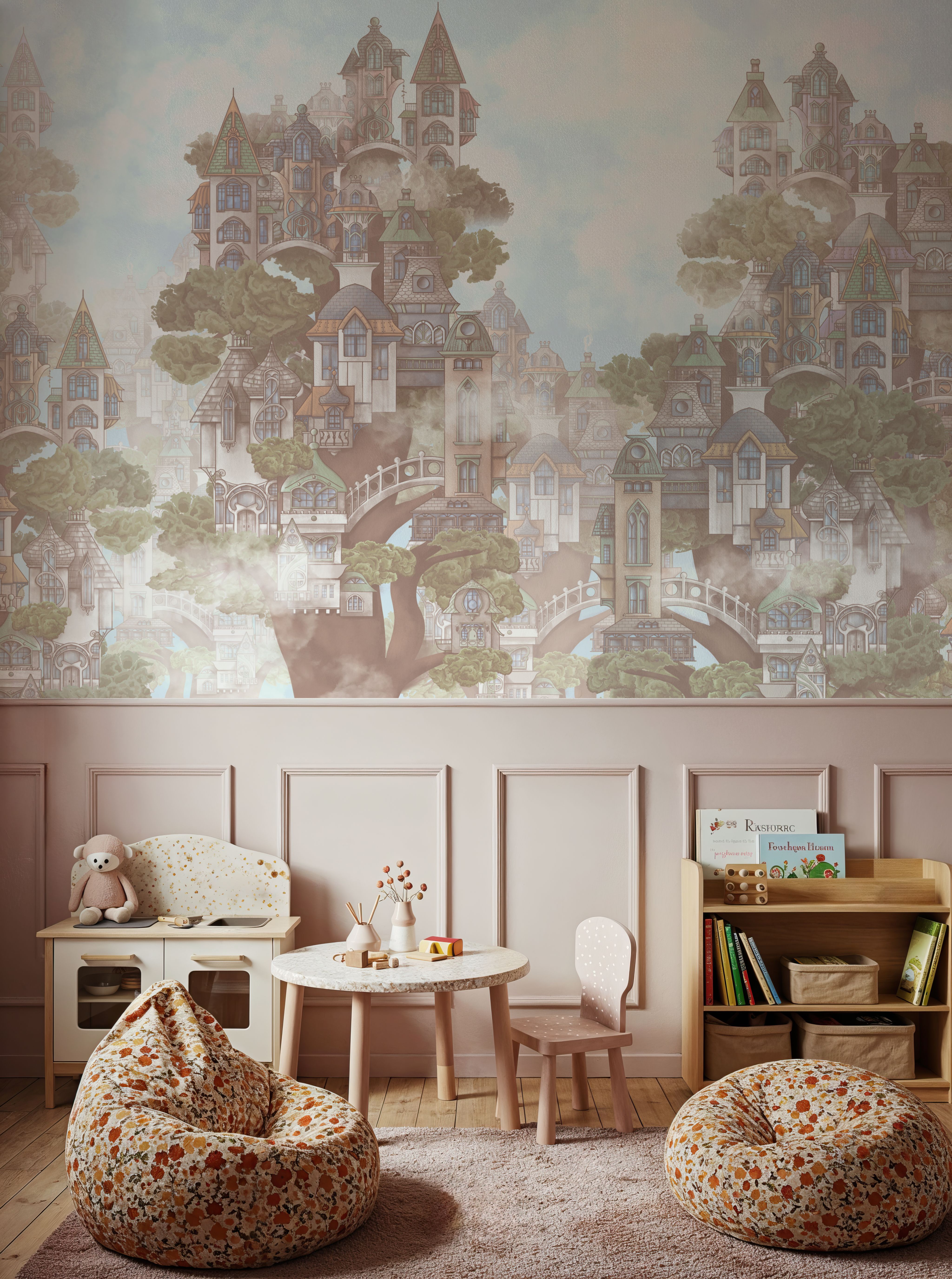 Treehouse Neighborhood Warm Pastel