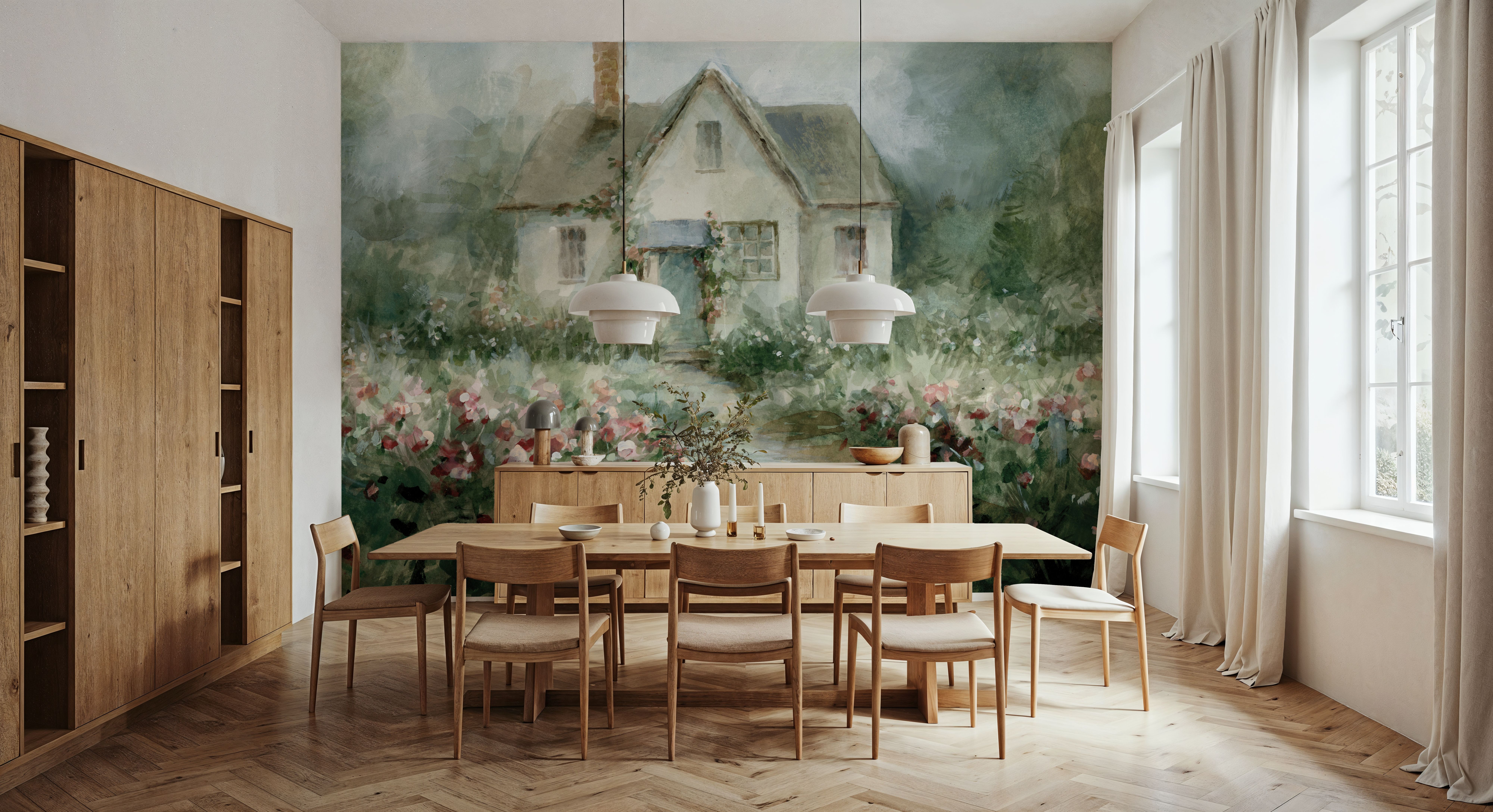 Cottage Garden I, Wallpaper