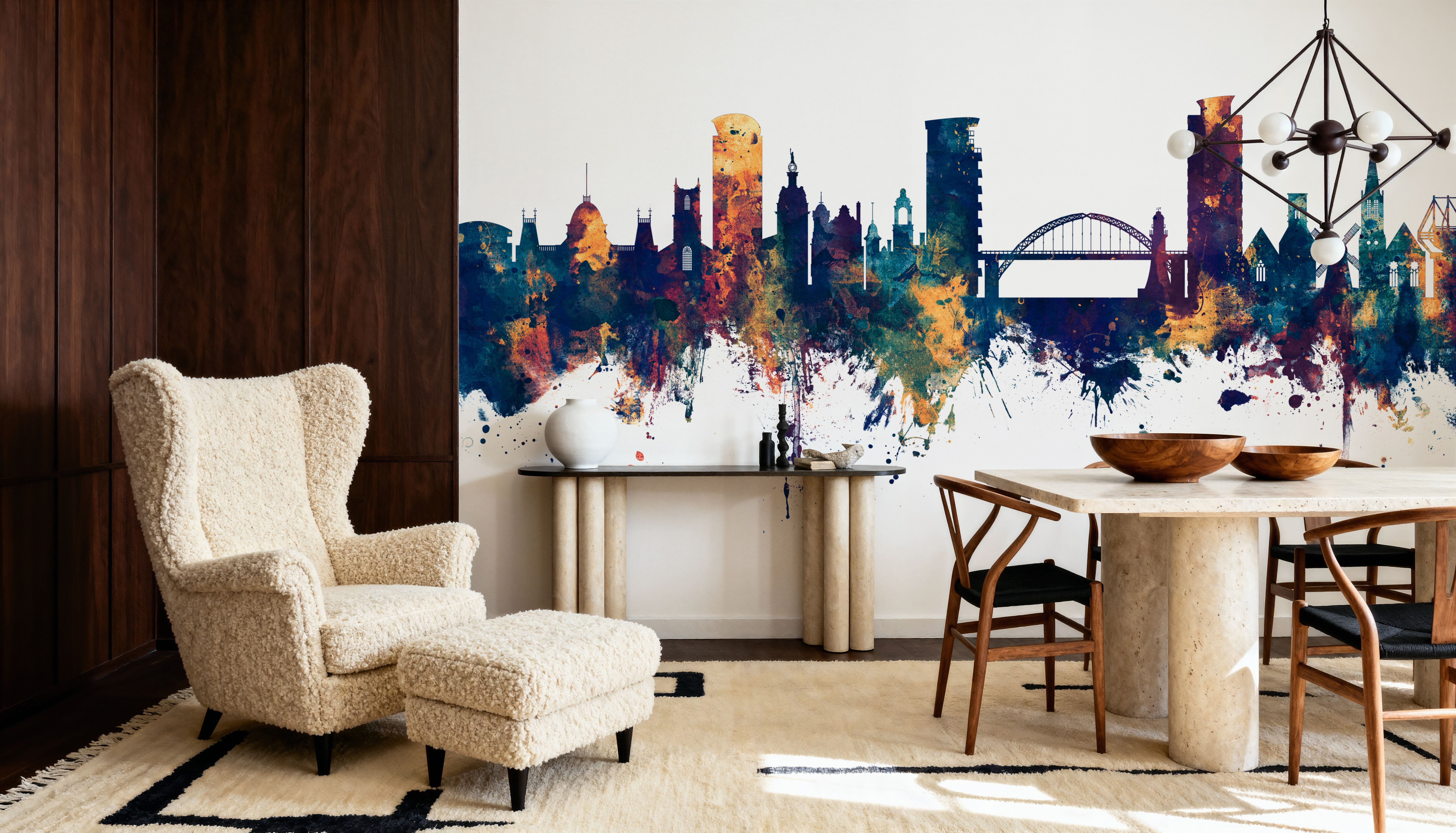 Sunderland England Skyline Blue & Bronze