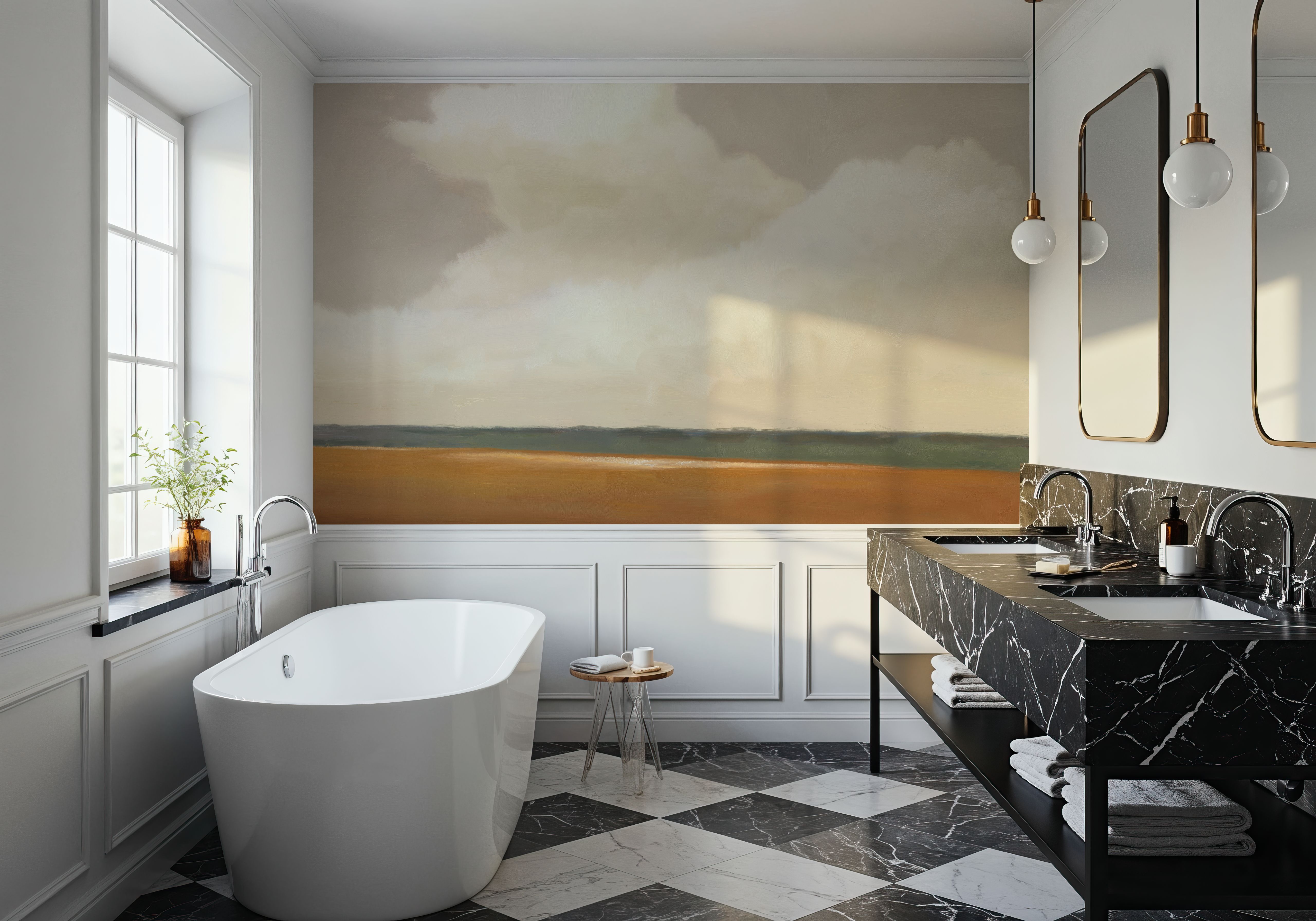 Terracotta Prairie Summer, Wallpaper