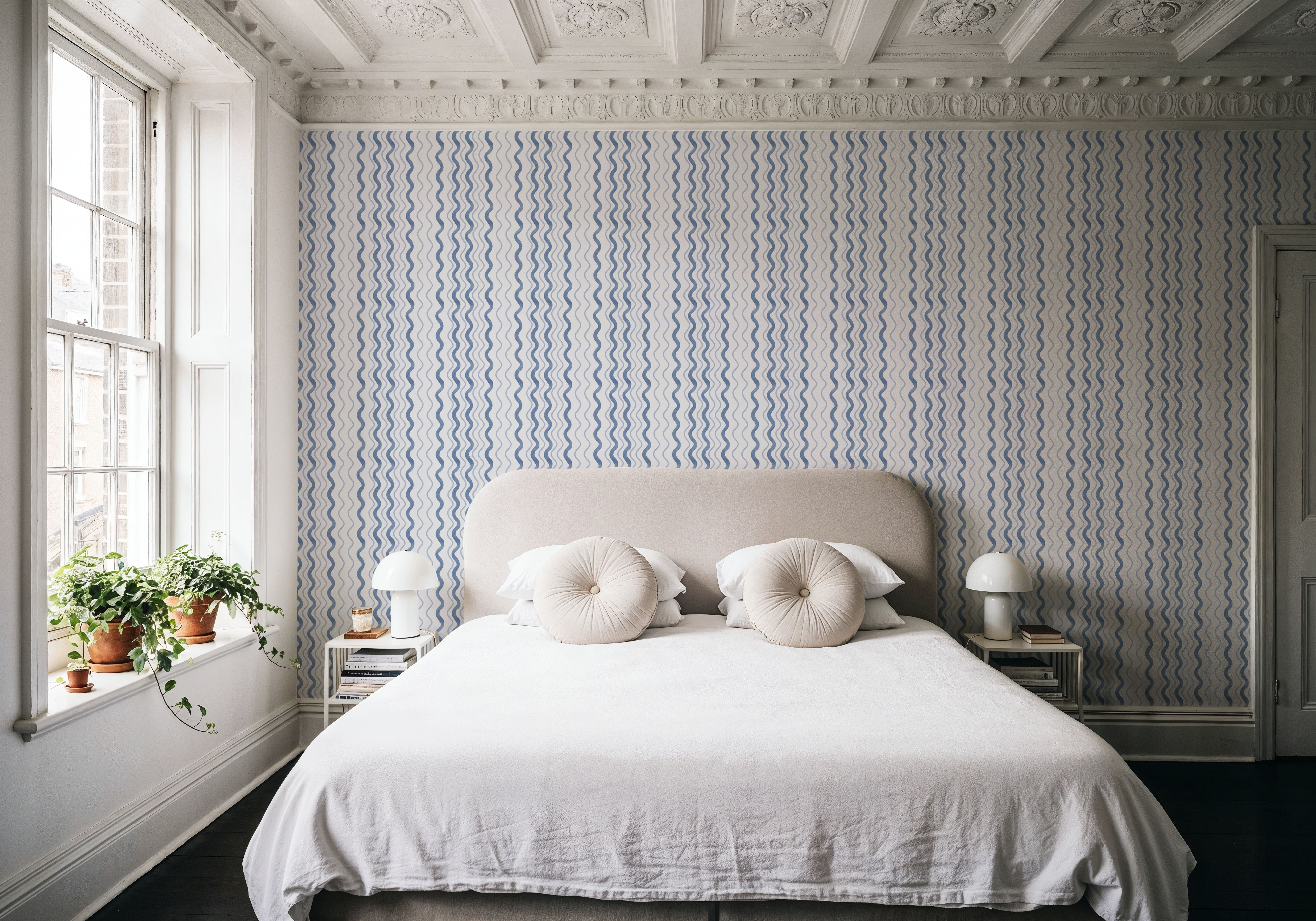 Wavy Stripes, Blue