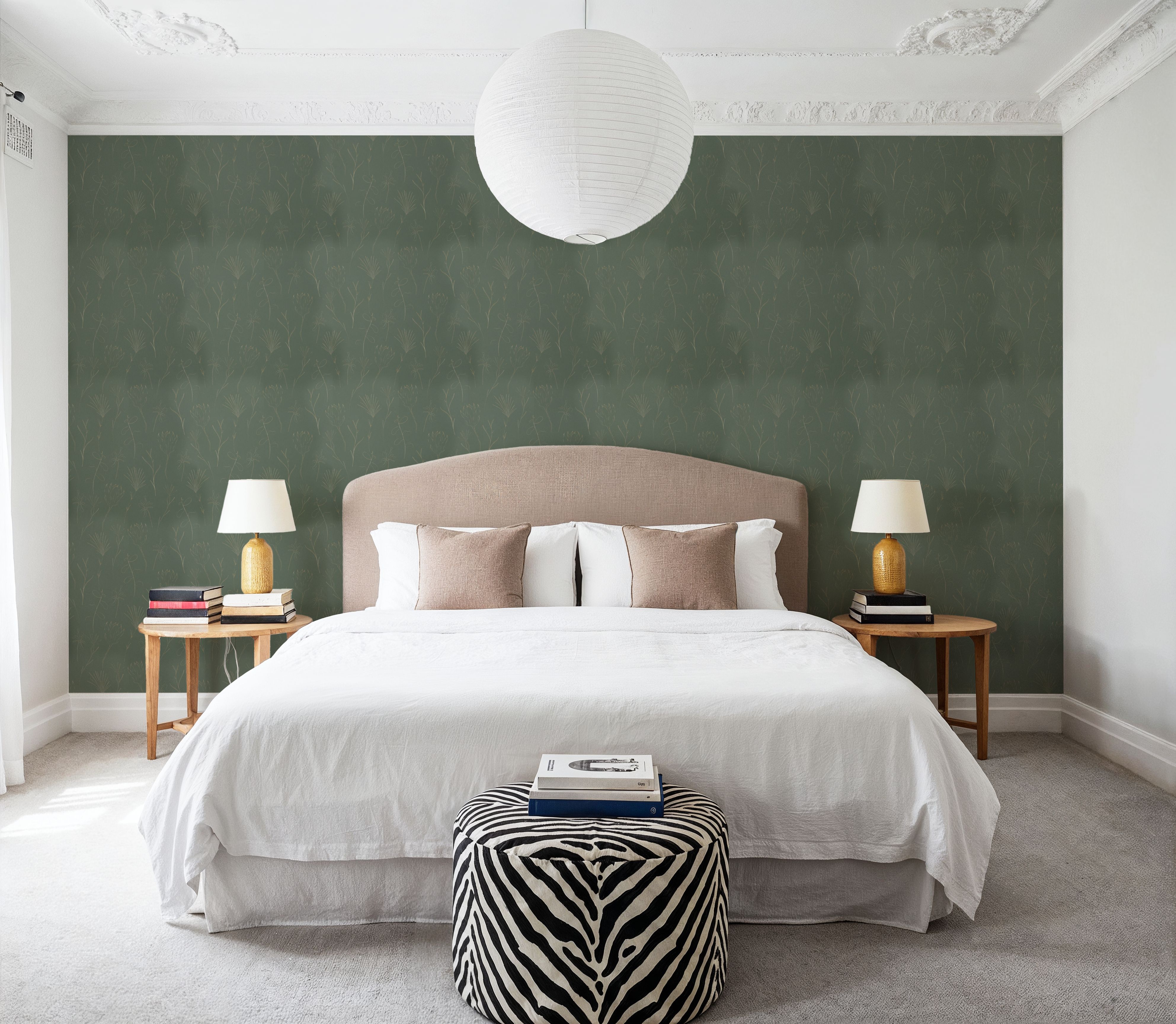 Subtle Flowers Green