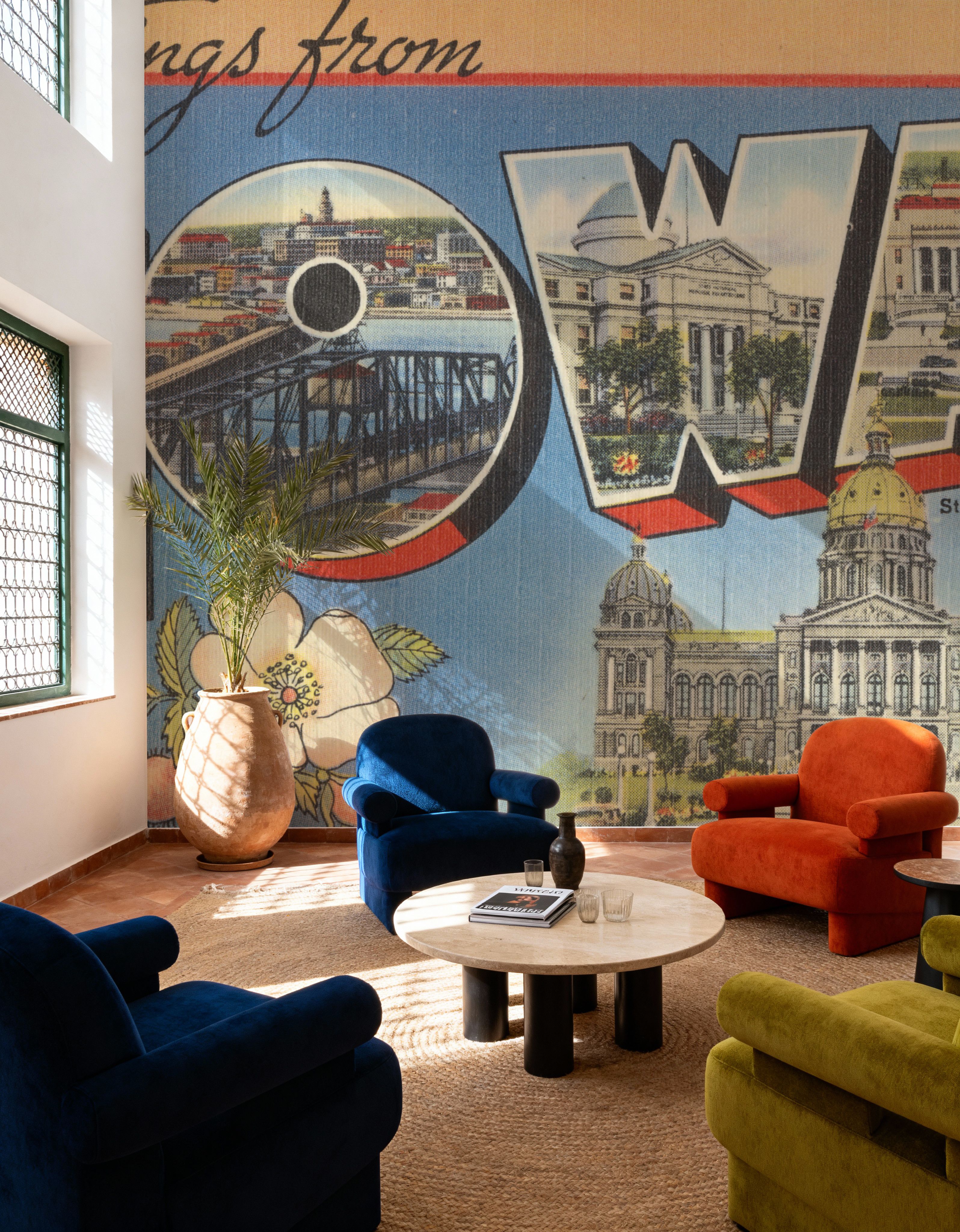 Greetings from Iowa - Screenprint Postcard