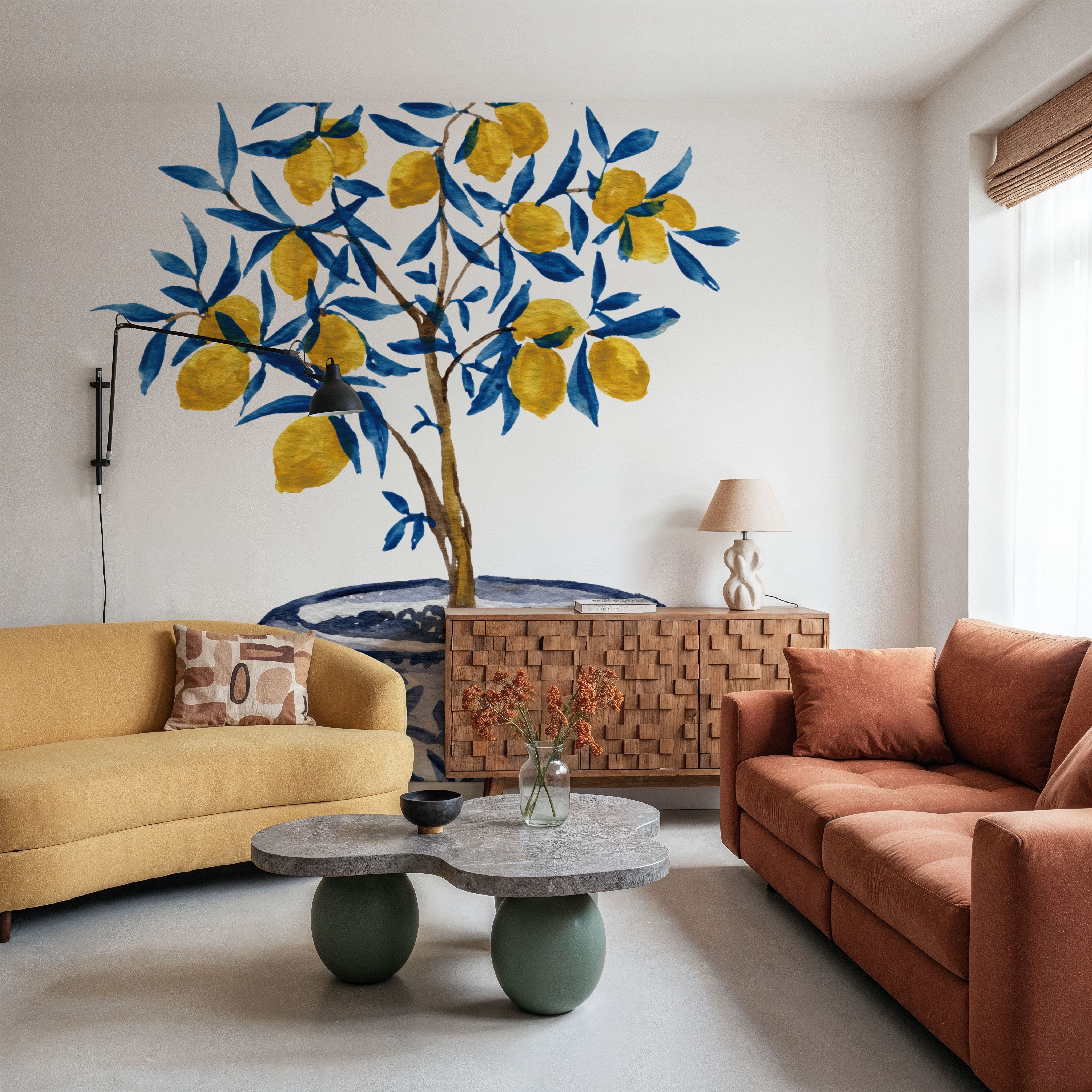 Lemon Tree in Chinoserie