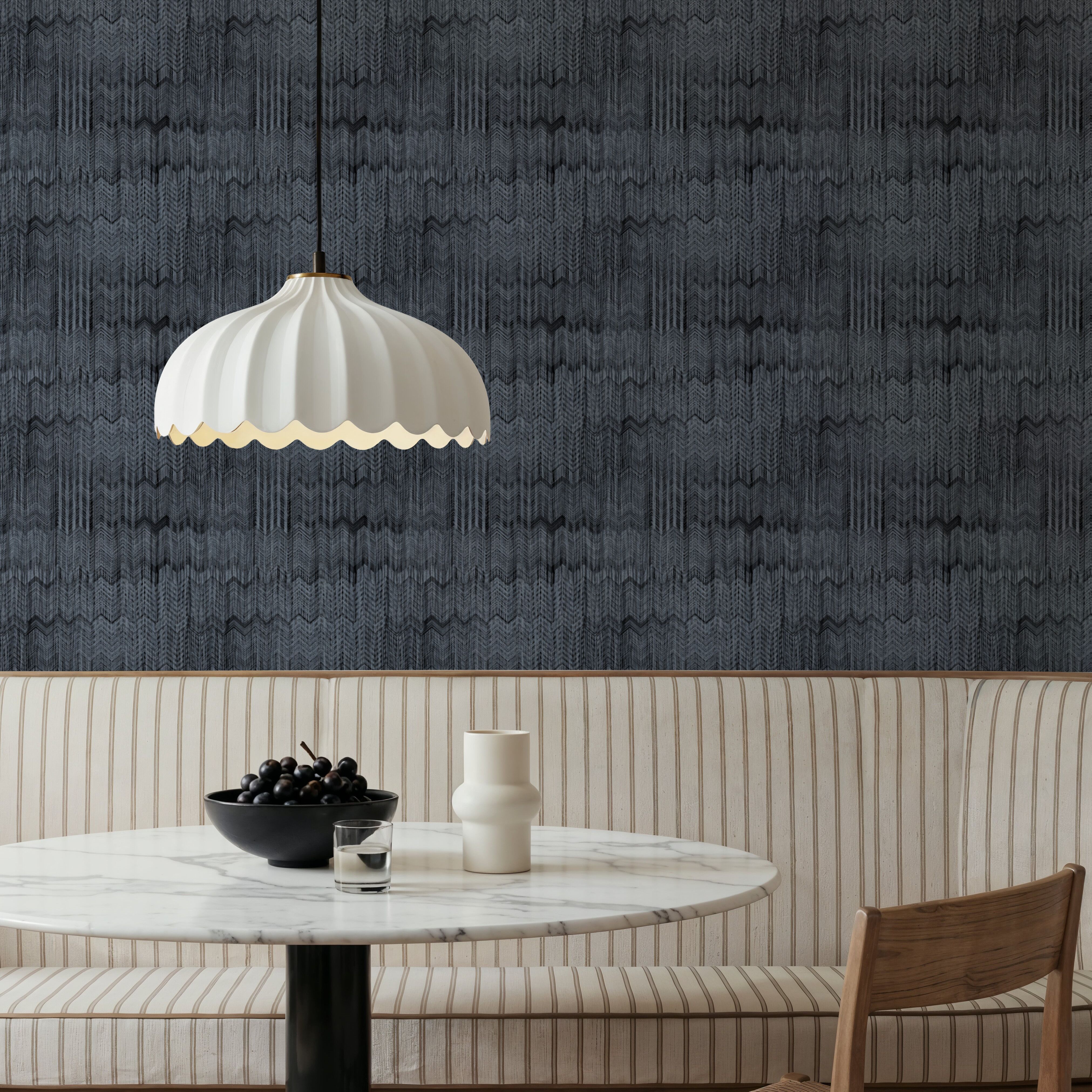 Staggered Zig-Zag, Denim