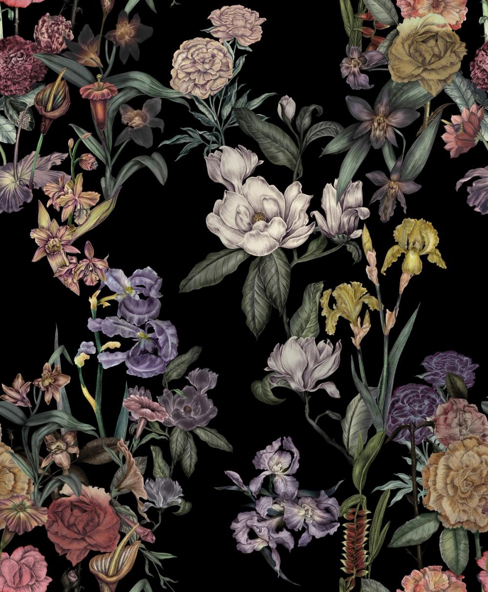 Floral Gaze, Black