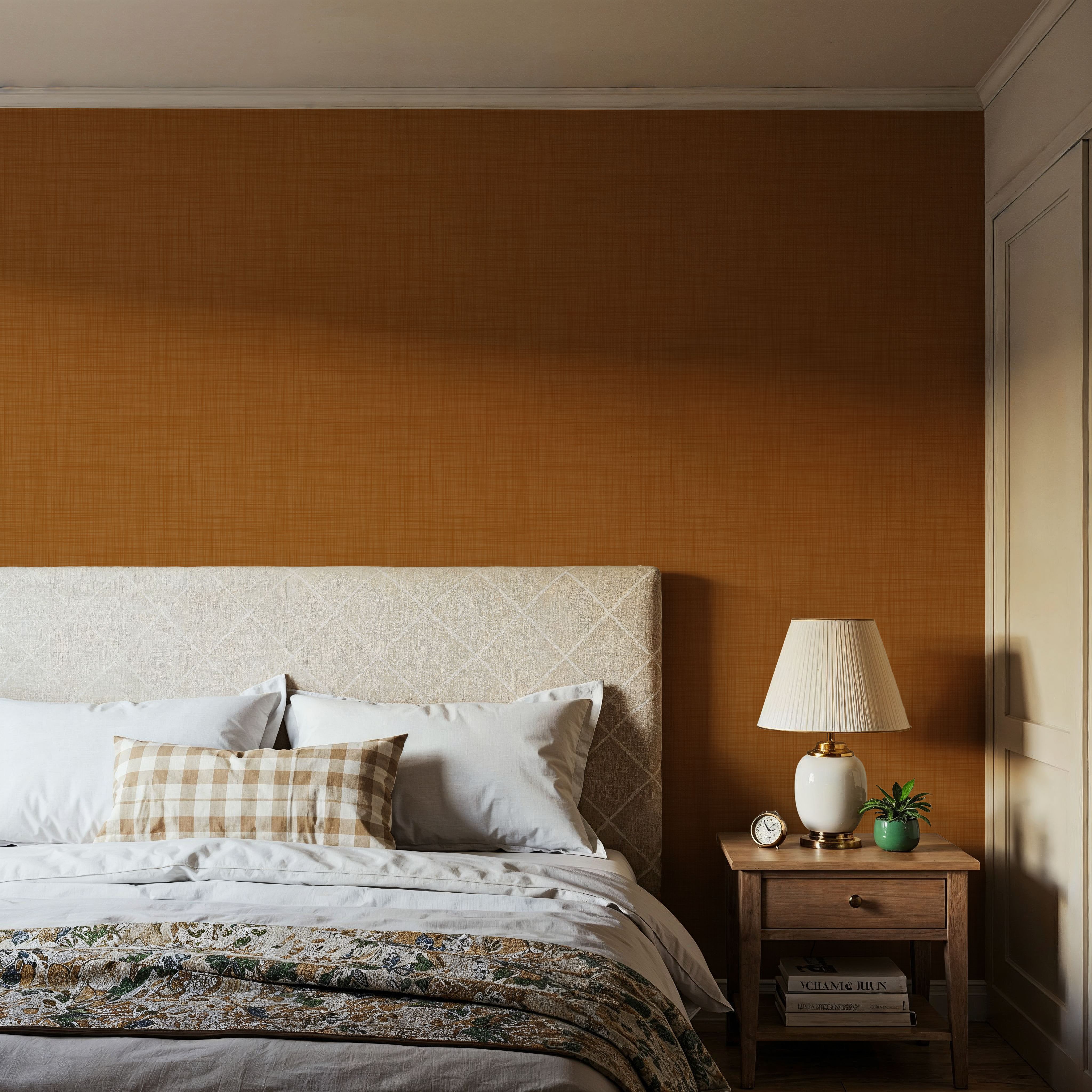 Mottled Linen Effect, Orange