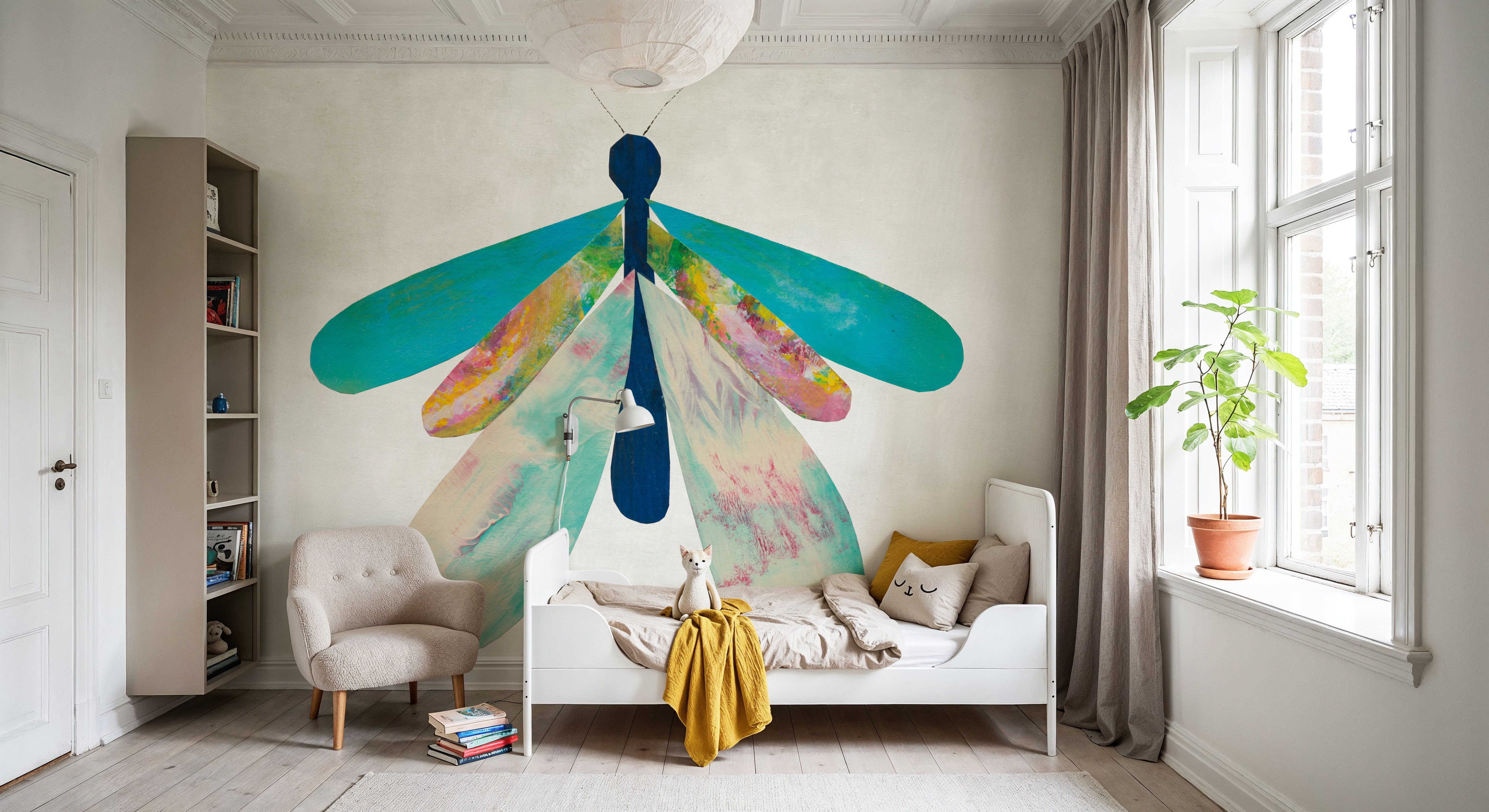 Collage Insects V, Papier peint
