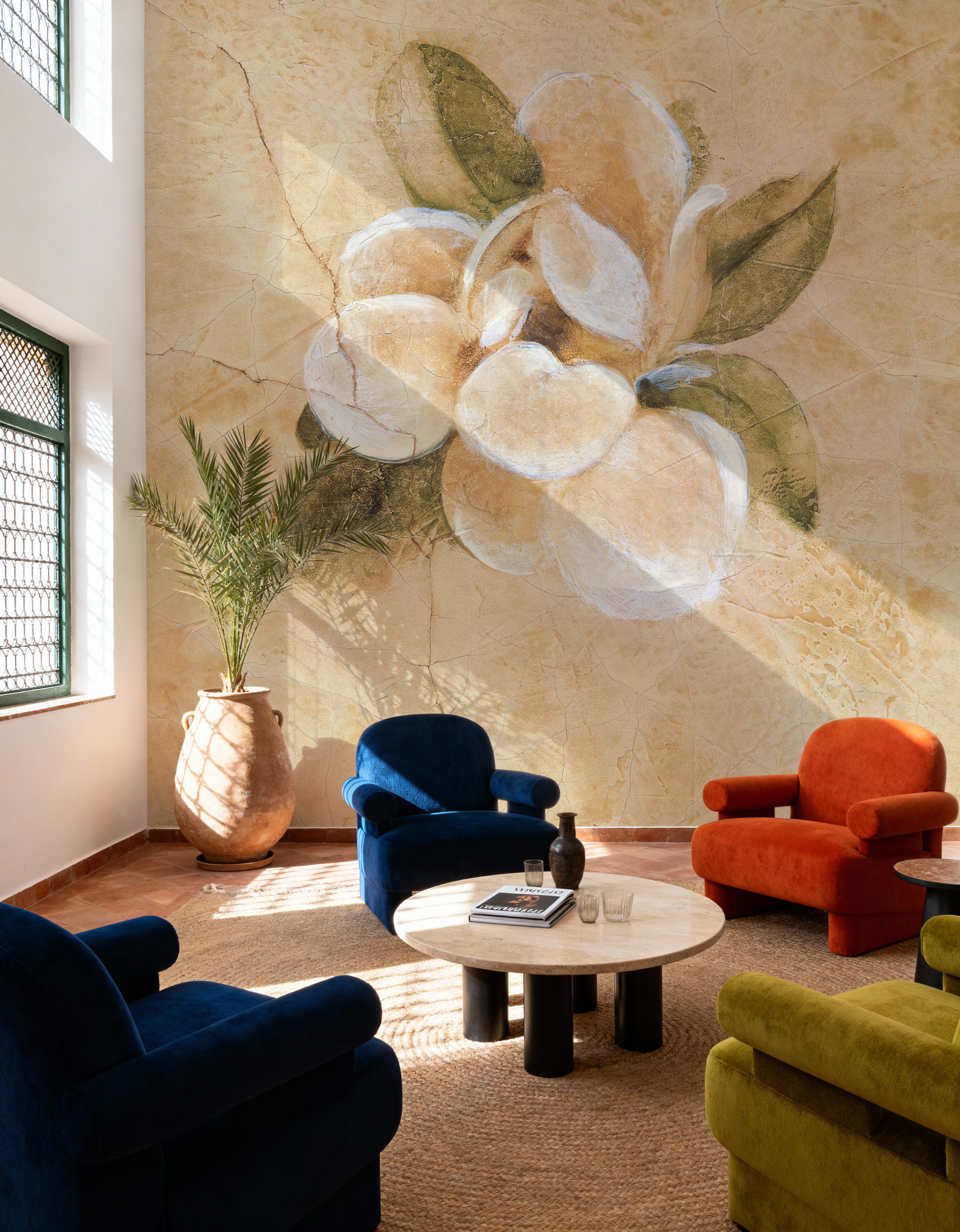 Magnolia on Cracked Linen