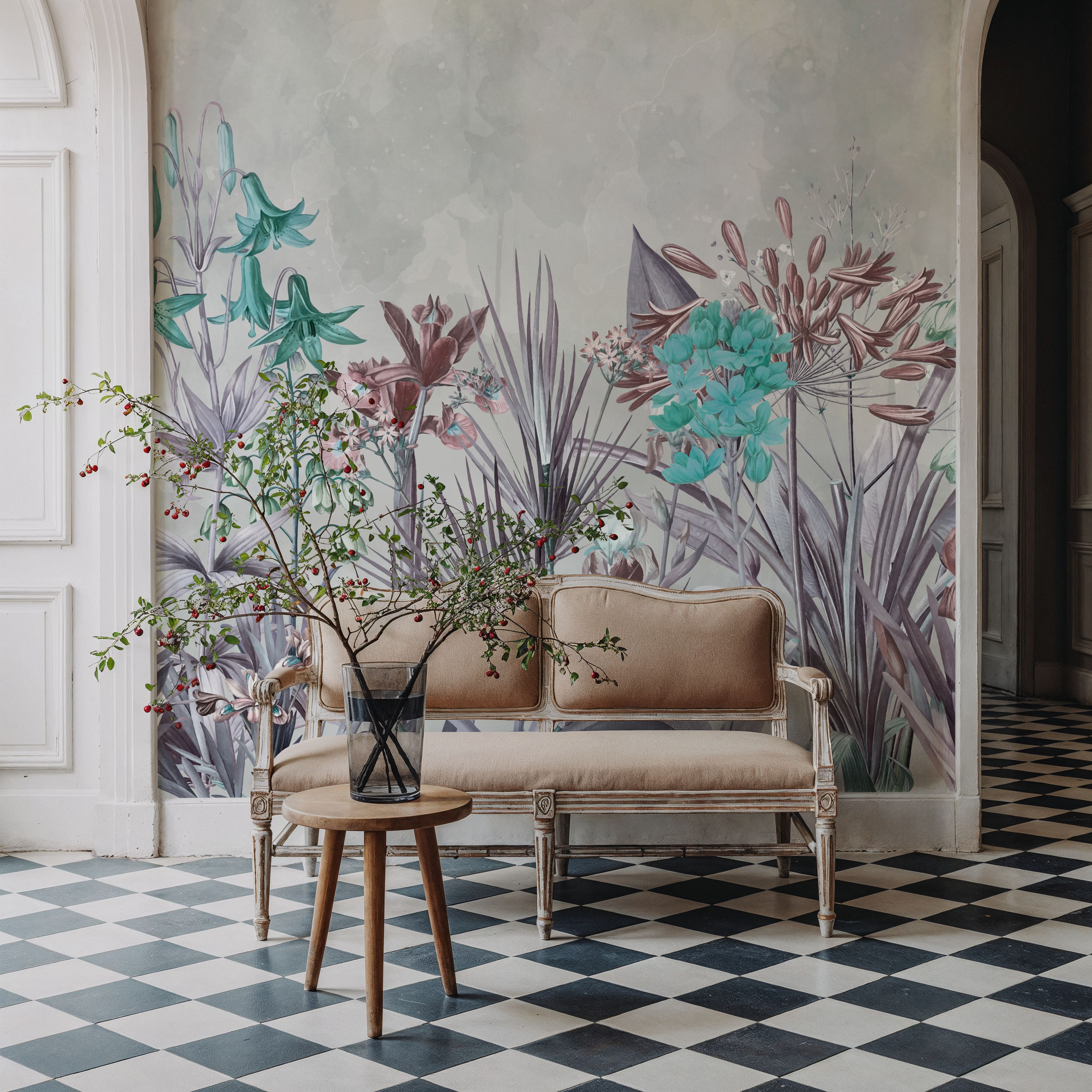 Field of Dreams Bright Blue, Tapeten