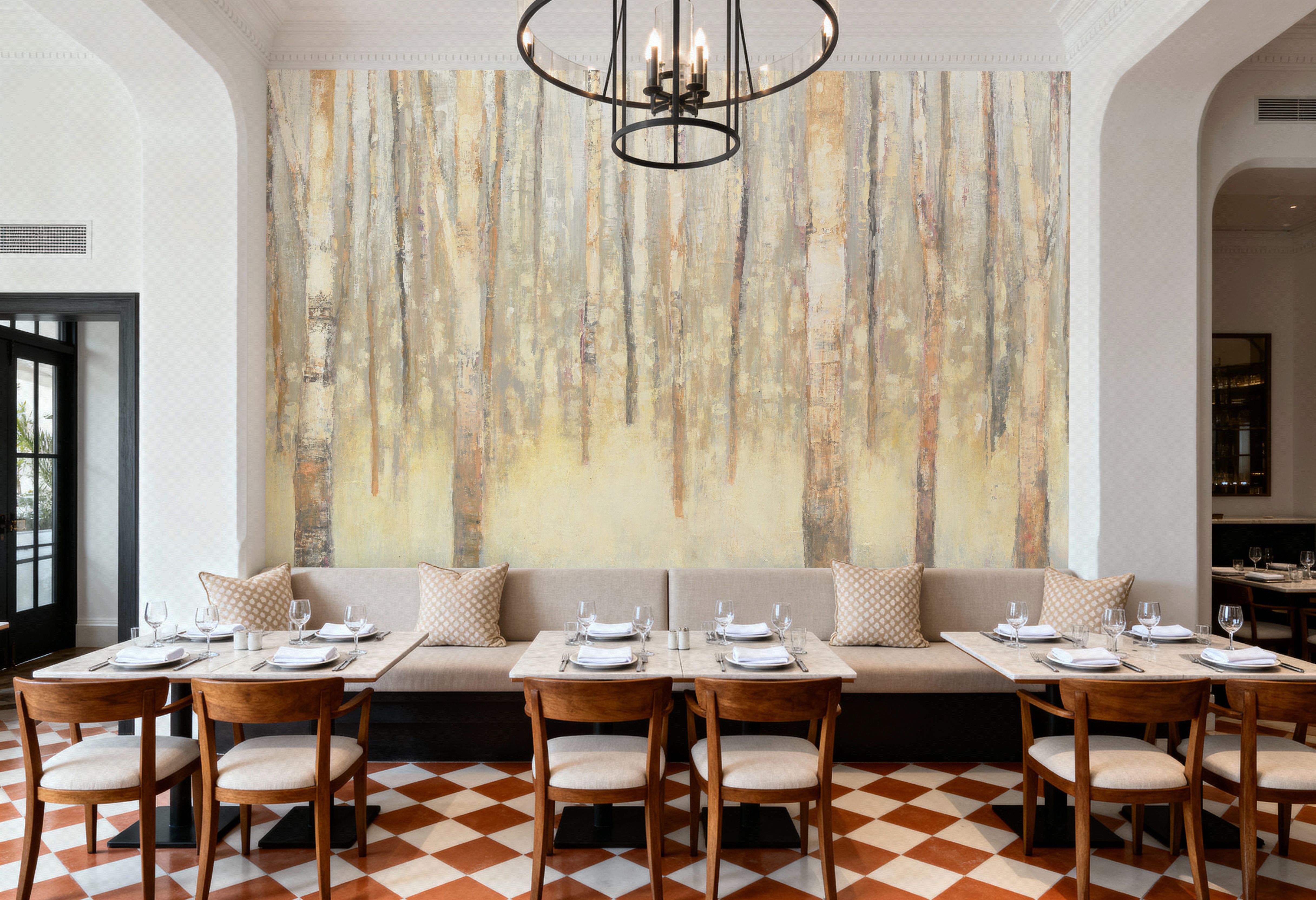 Birches in Winter, Wallpaper