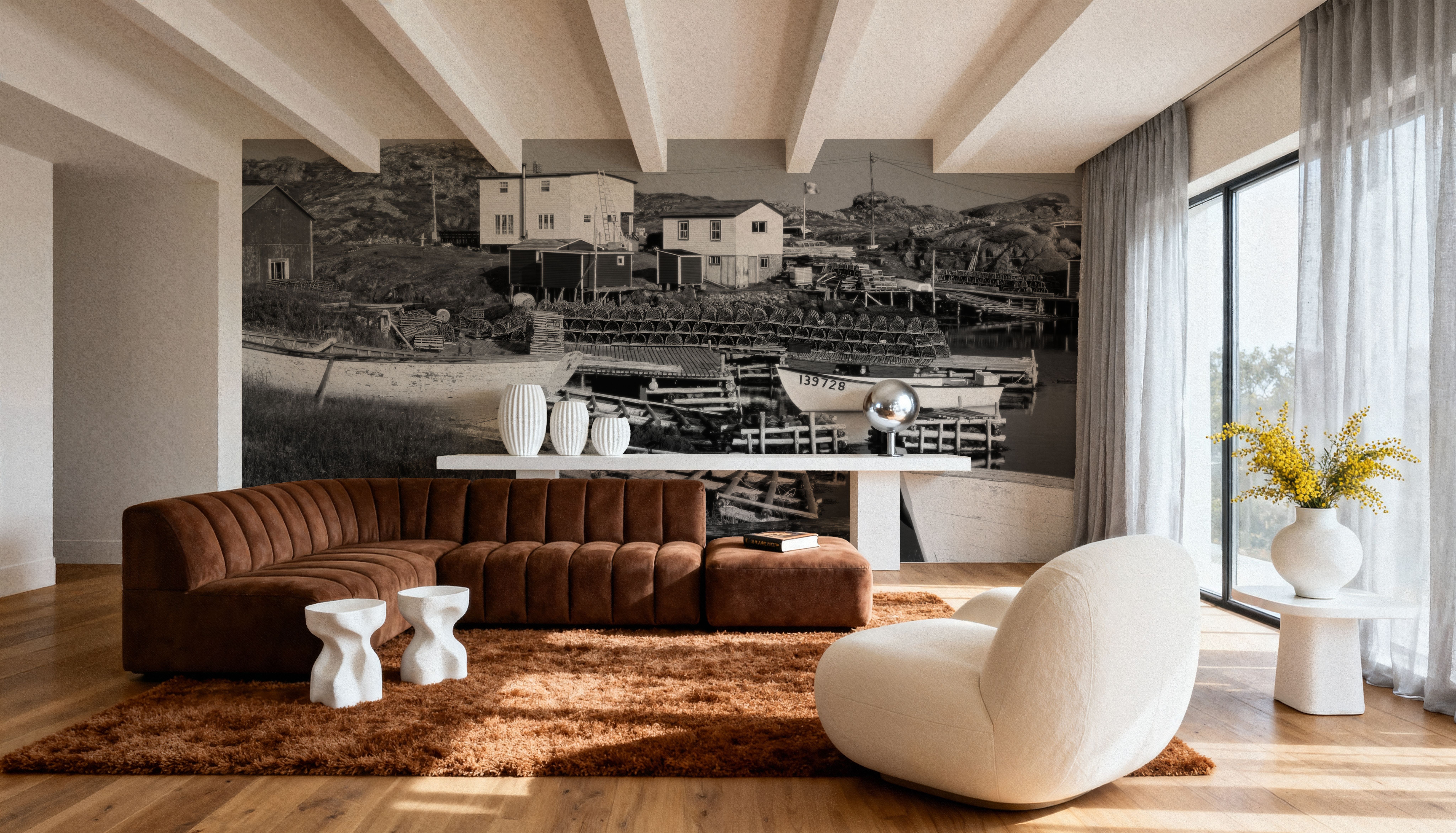 Newfoundland Harbour BW