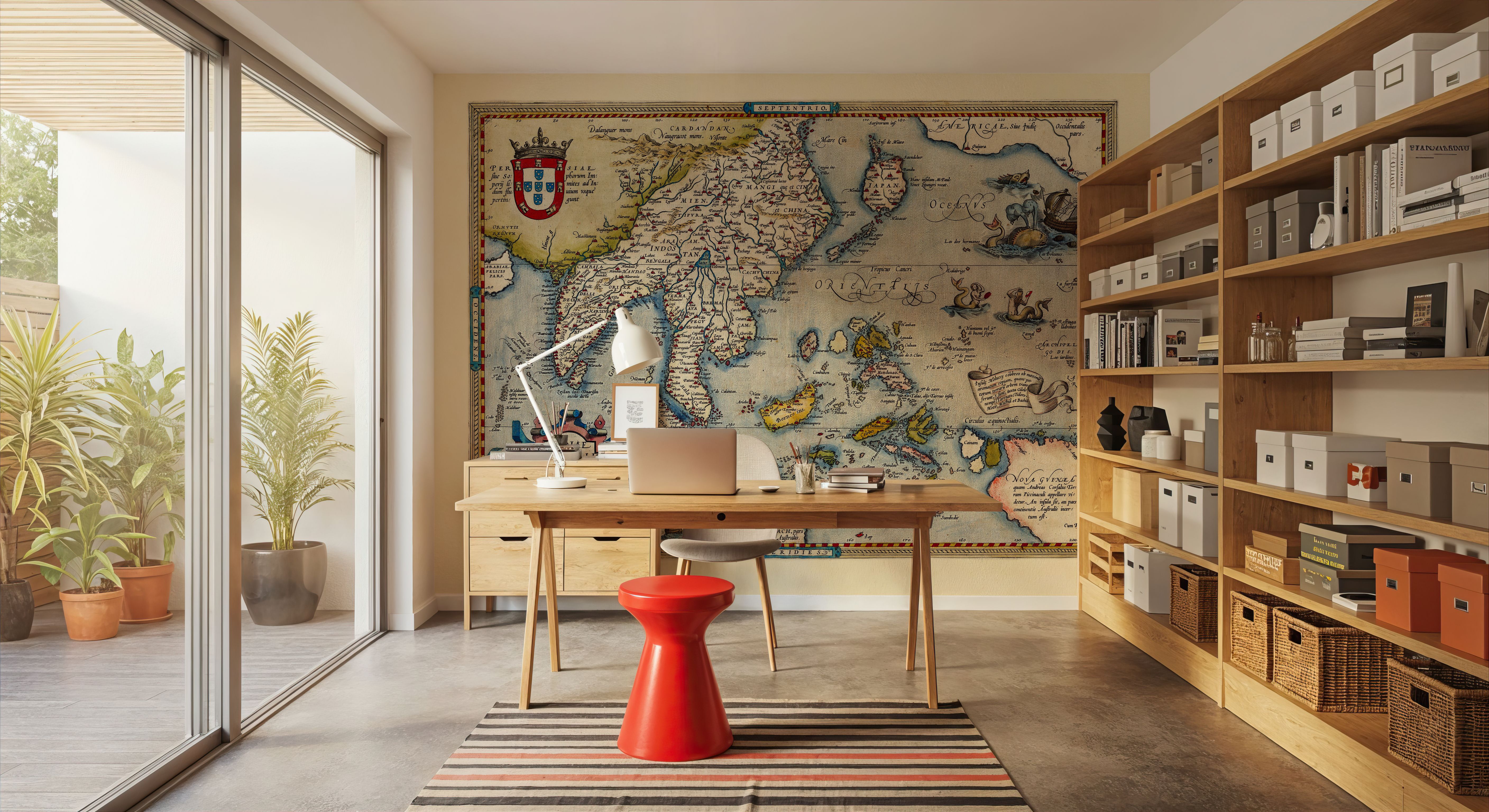 Old Map of Southeast Asia, 1570