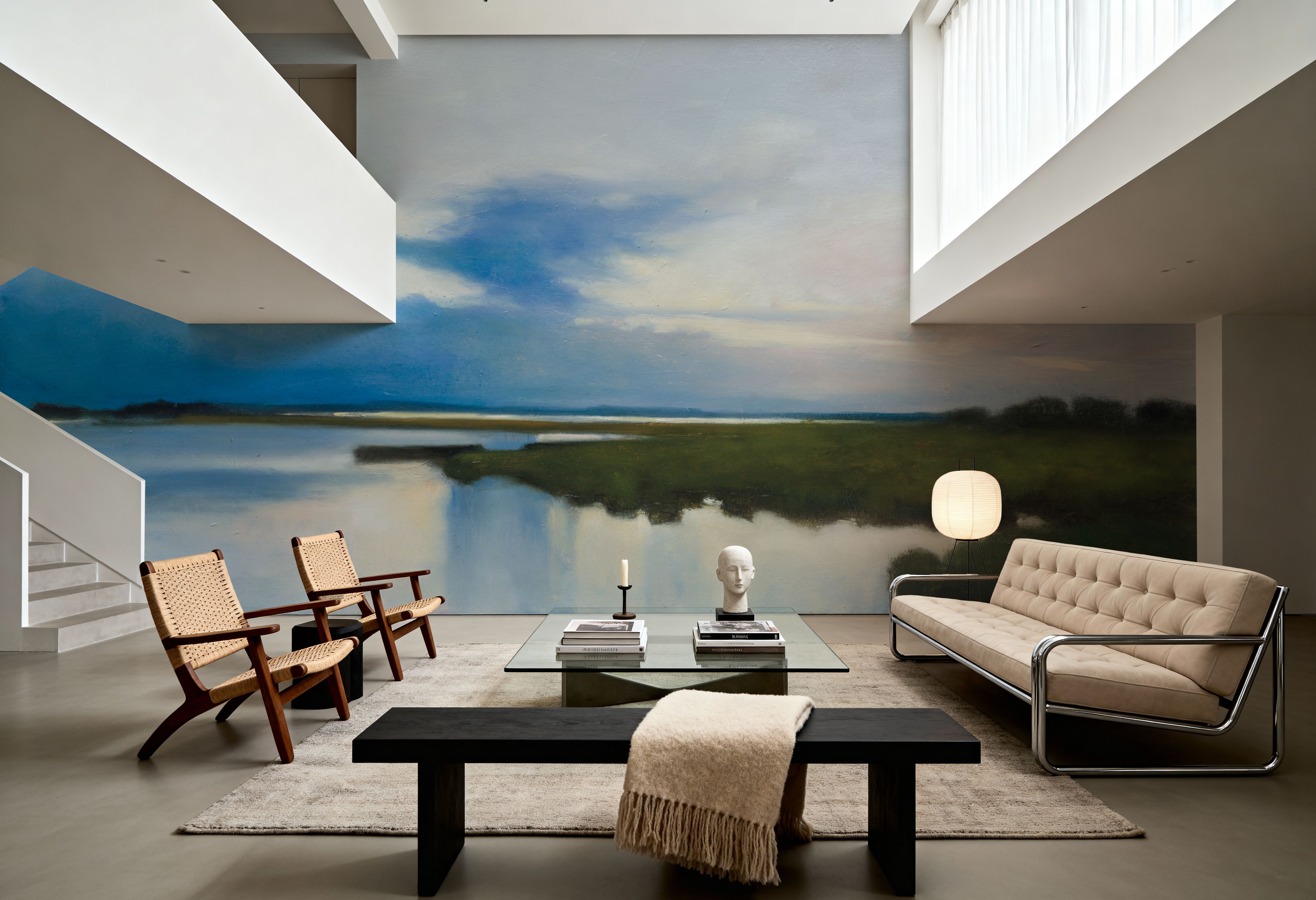 Wall Mural - The Point - Horizon Skies mural wallpaper - Living room - Wallism US - Premium, Textured or Peel & Stick