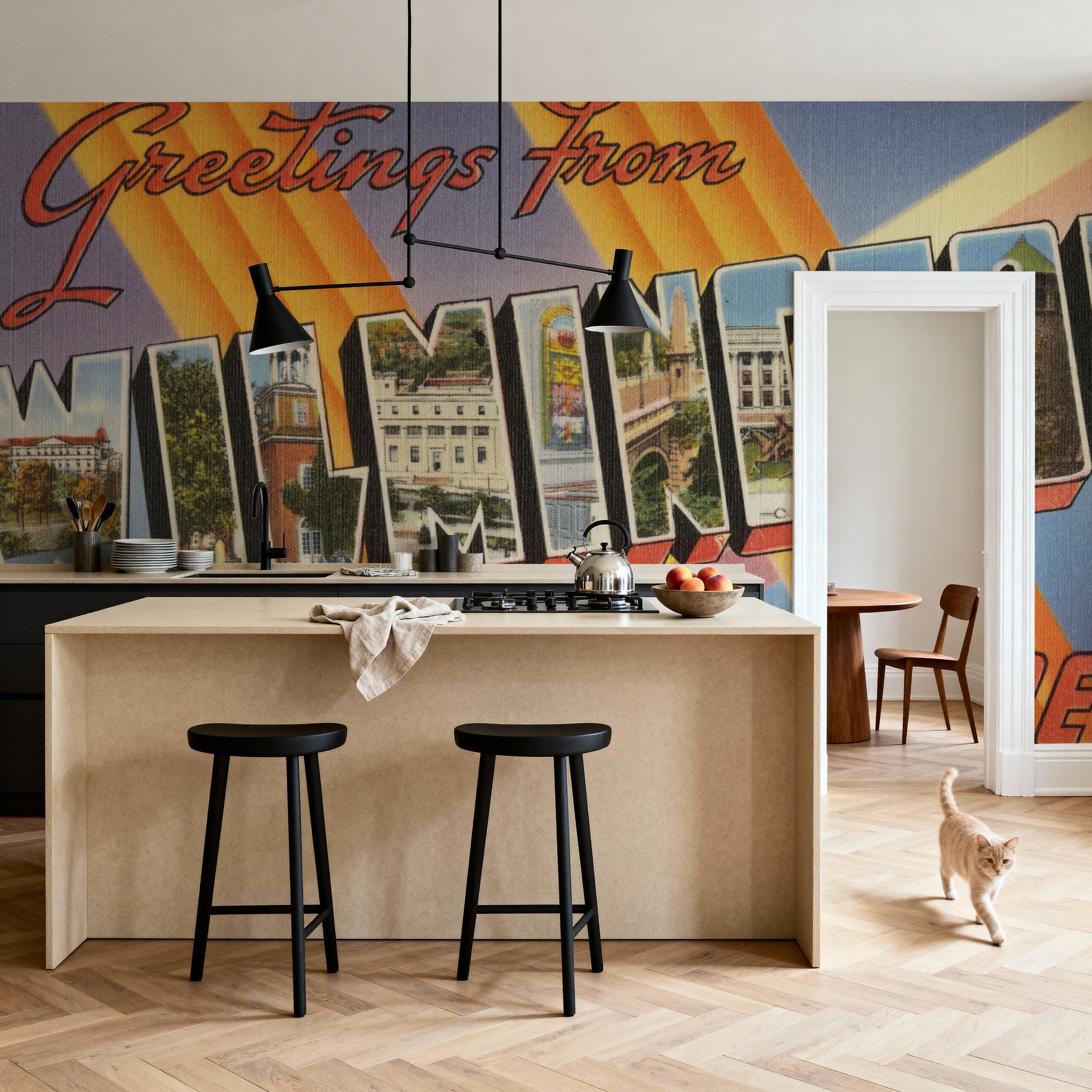 Greetings from Wilmington - Screenprint Postcard