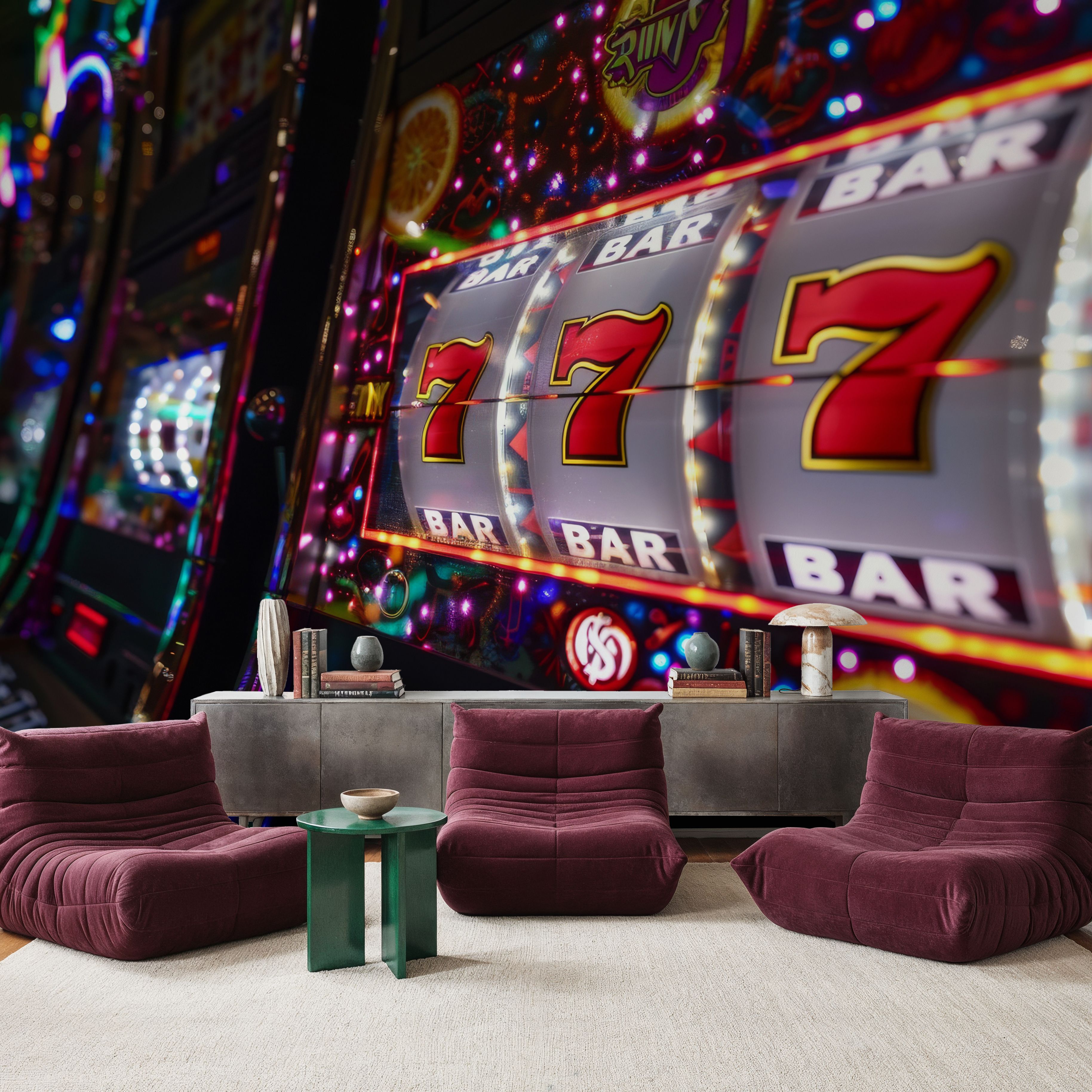 Wall Mural - Jackpot - Graphics Hobbies mural wallpaper - Hallway staircases - Wallism US - Premium, Textured or Peel & Stick