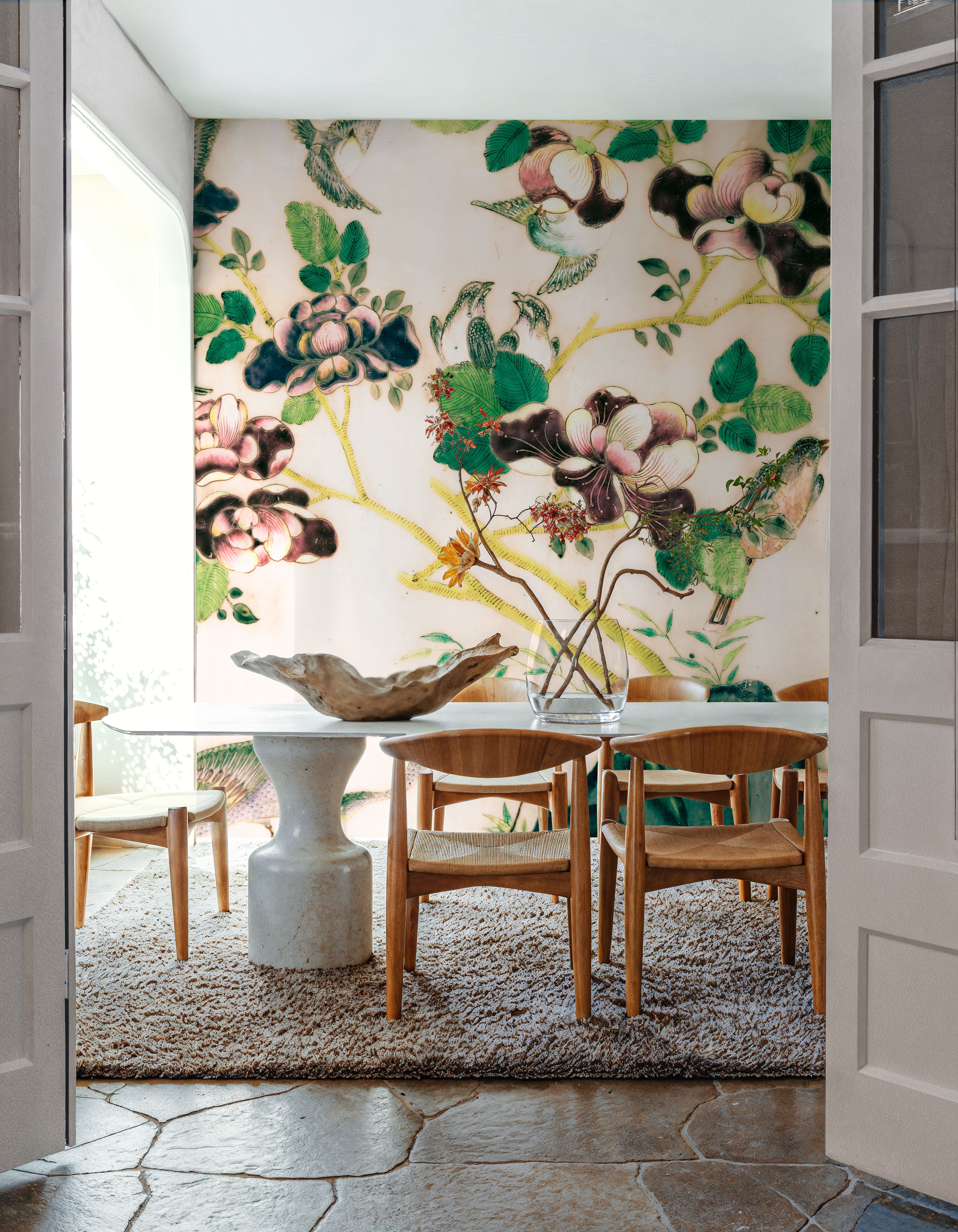 Antique Birds and Foliage