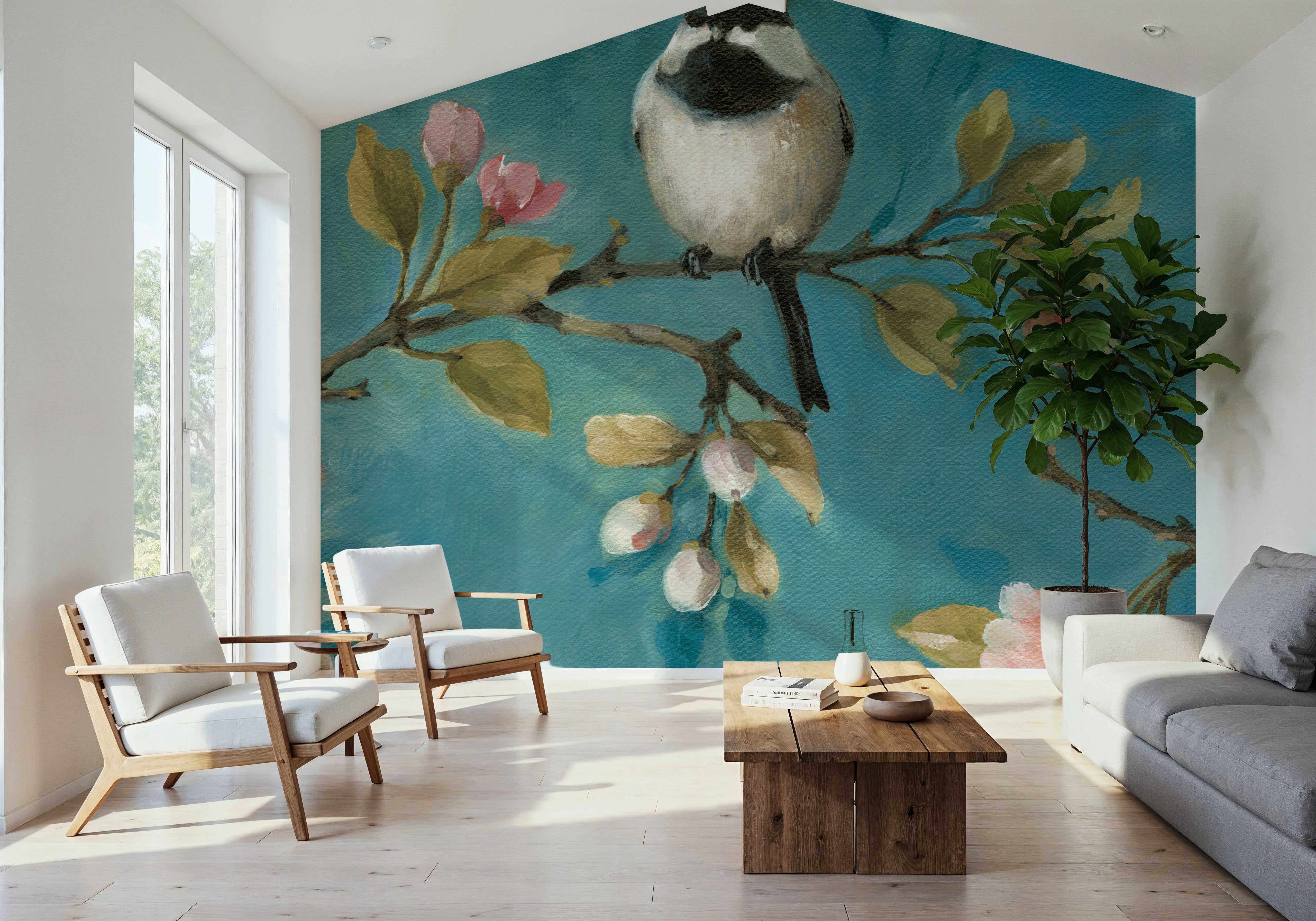 Blossom Bird II, Wallpaper