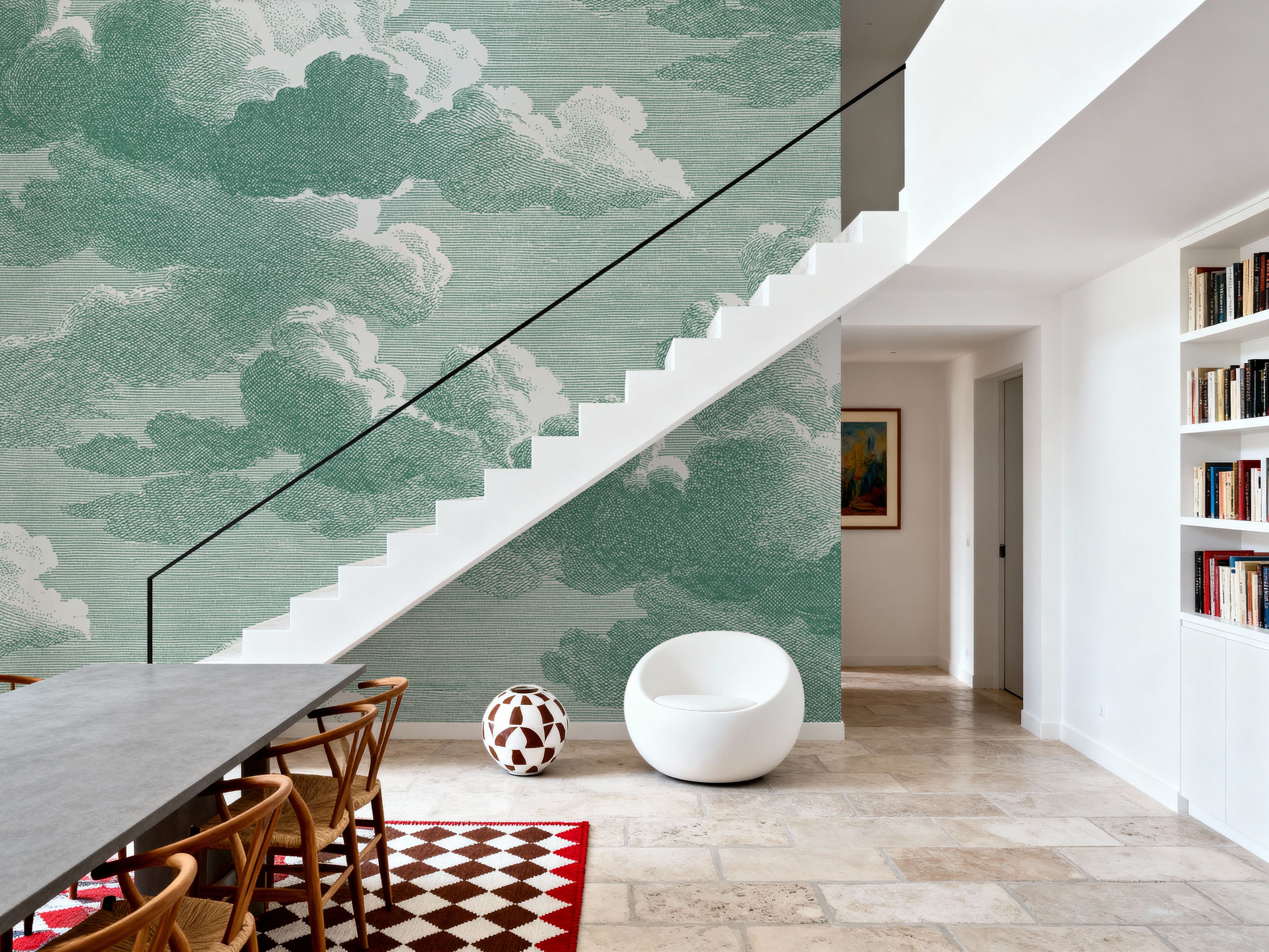 Intaglio Clouds, Jade