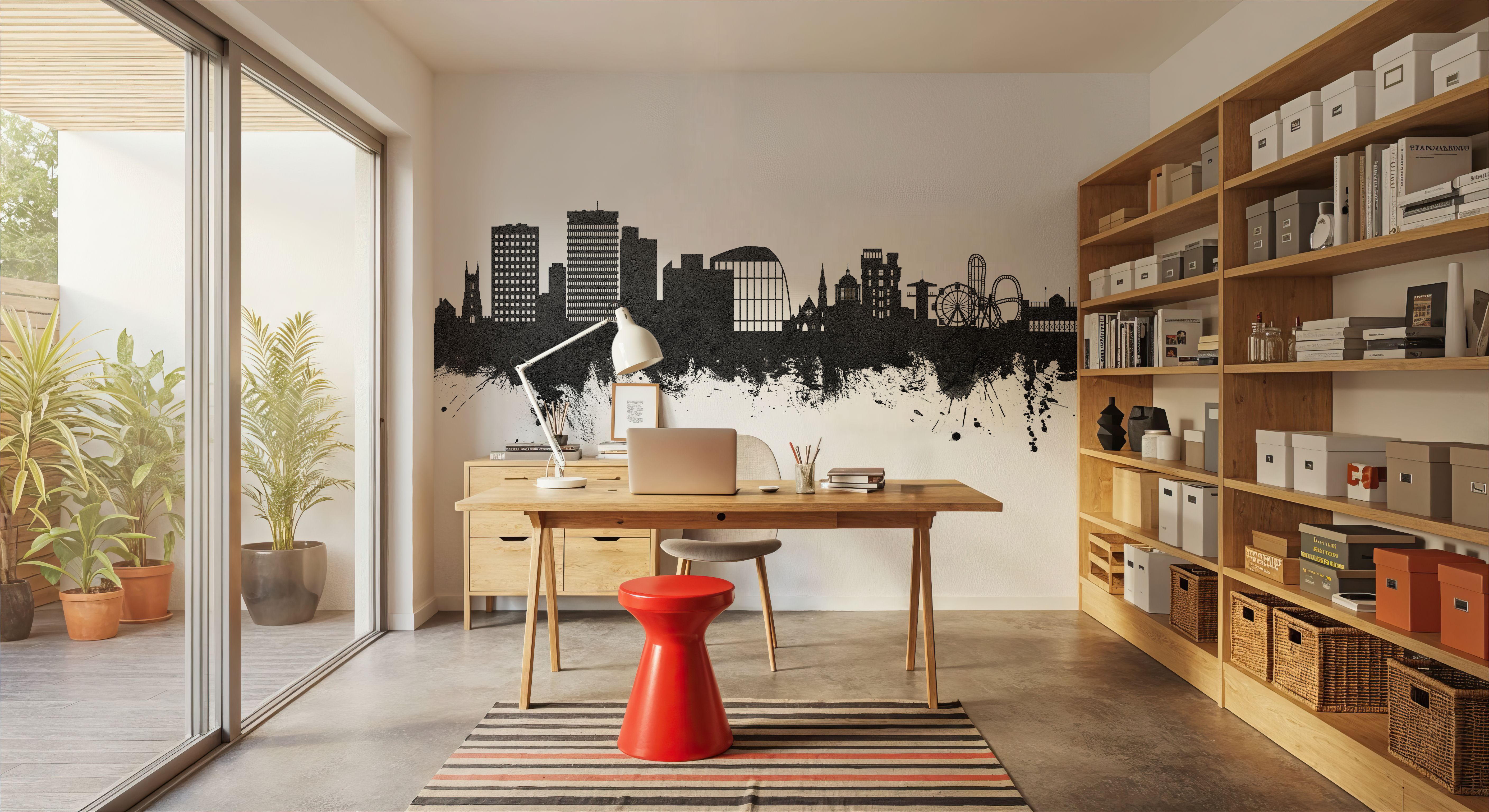 Southend-on-Sea England Skyline Black & White