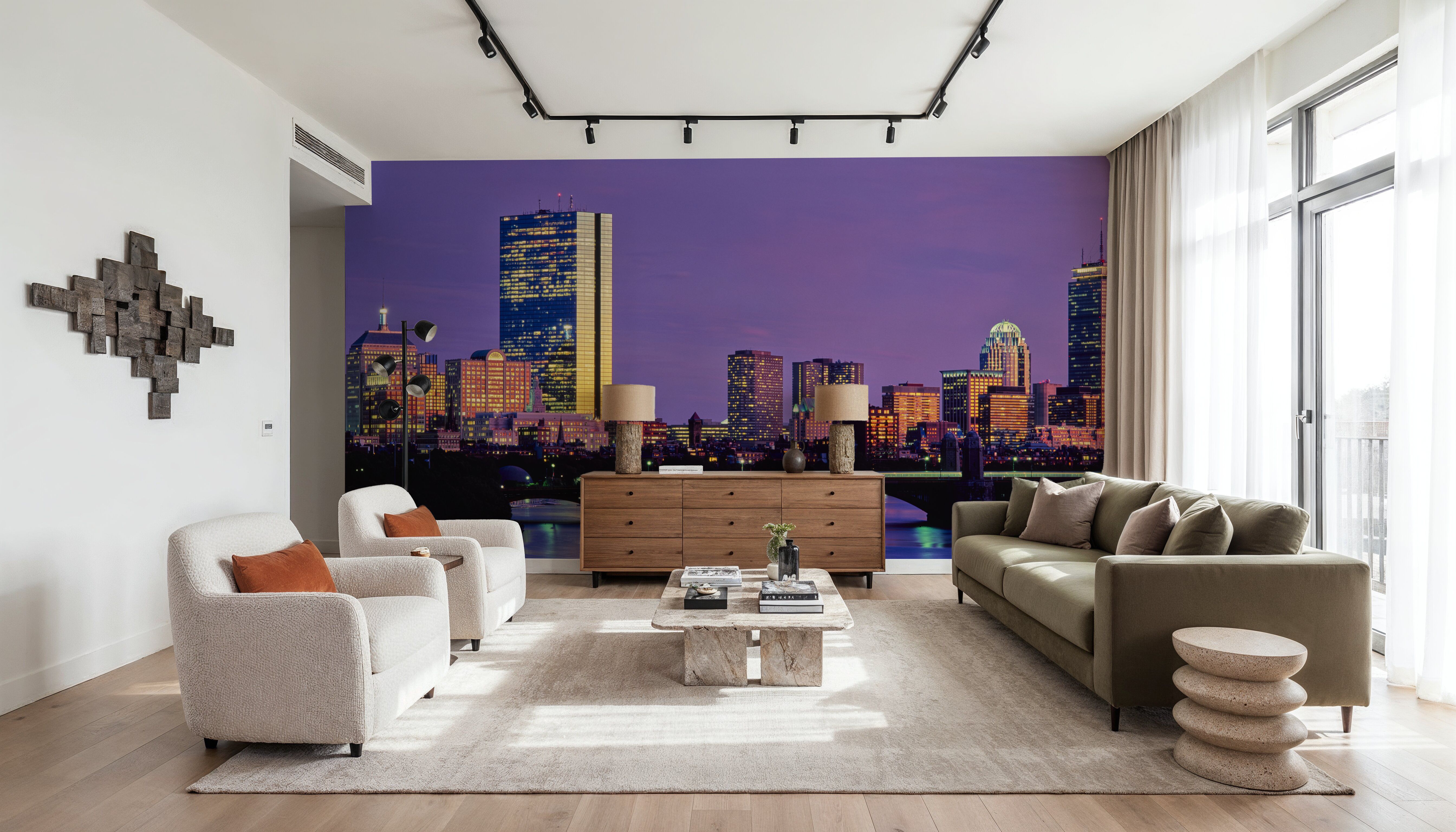 Purple Sunrise Gradient Twilight Metropolis