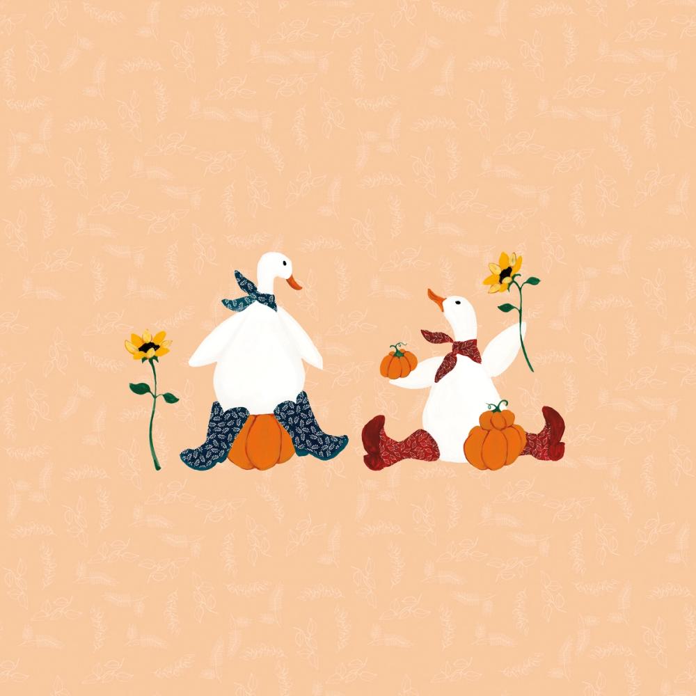 Ducks in the Pumpkin Patch III