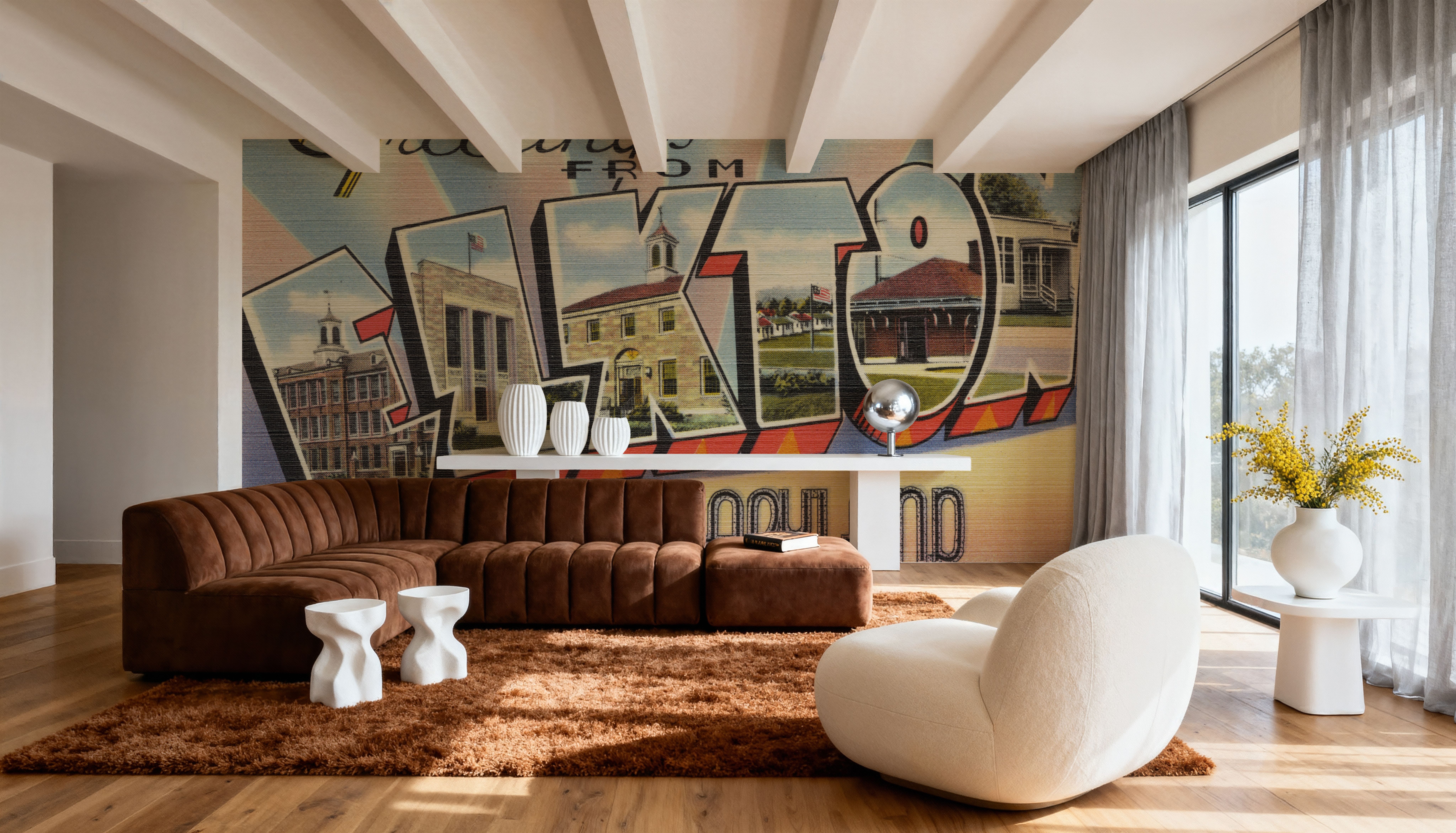 Greetings from Elkton - Screenprint Postcard