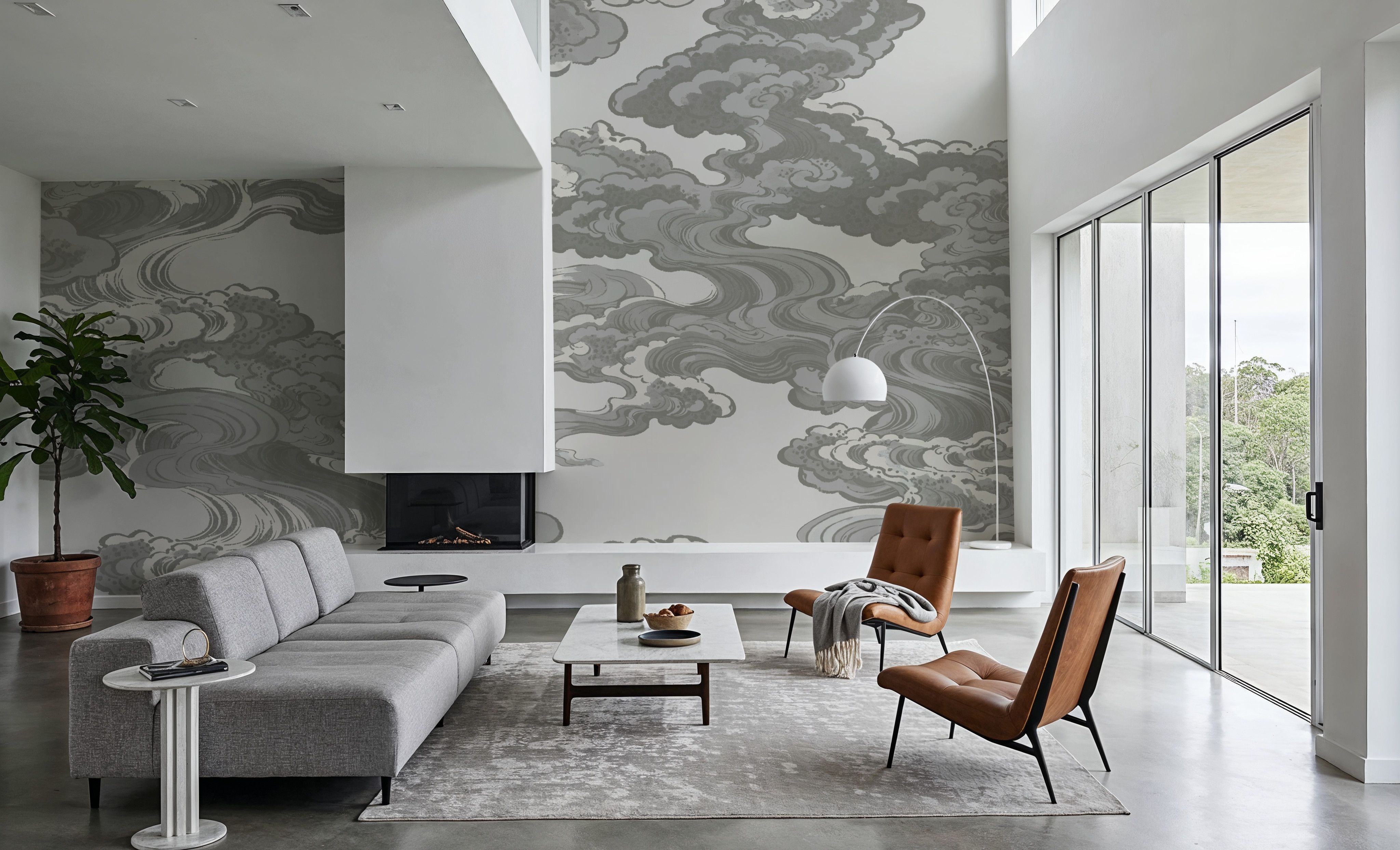 Ukiyo-e Clouds, Gray