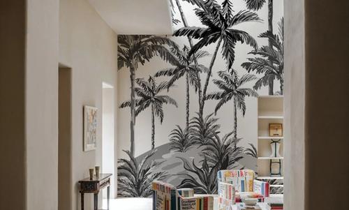 Playful Palms BW