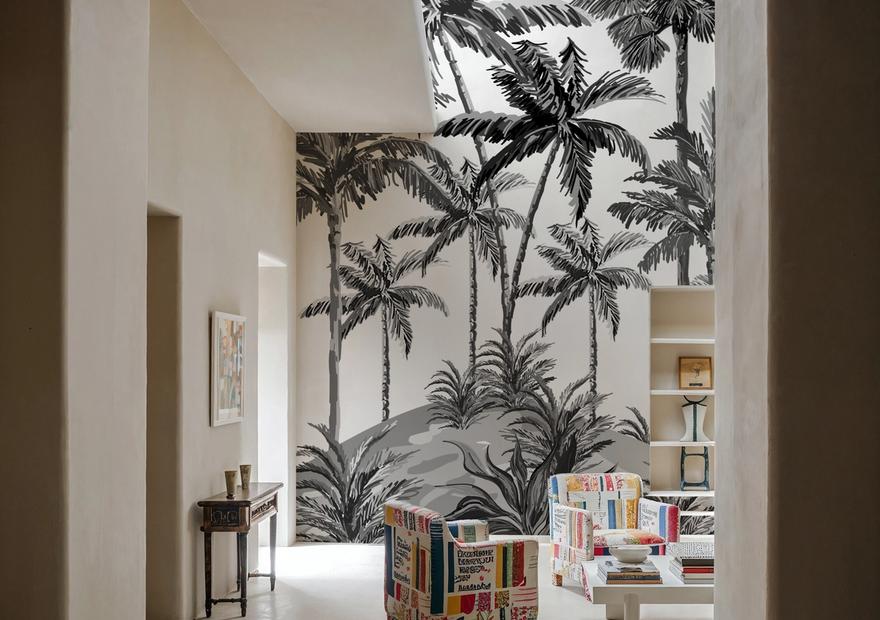 Playful Palms BW