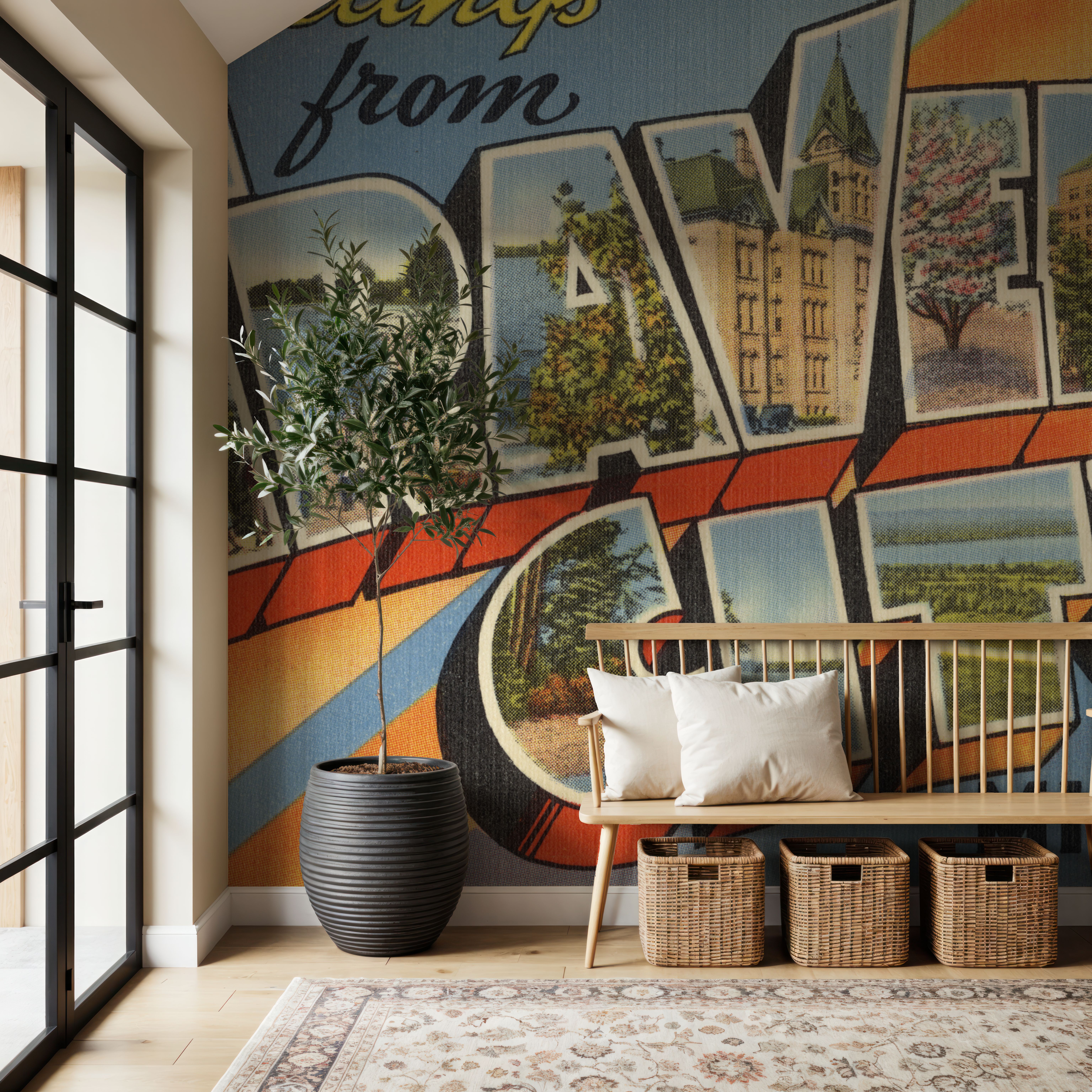 Greetings from Traverse City - Screenprint Postcard