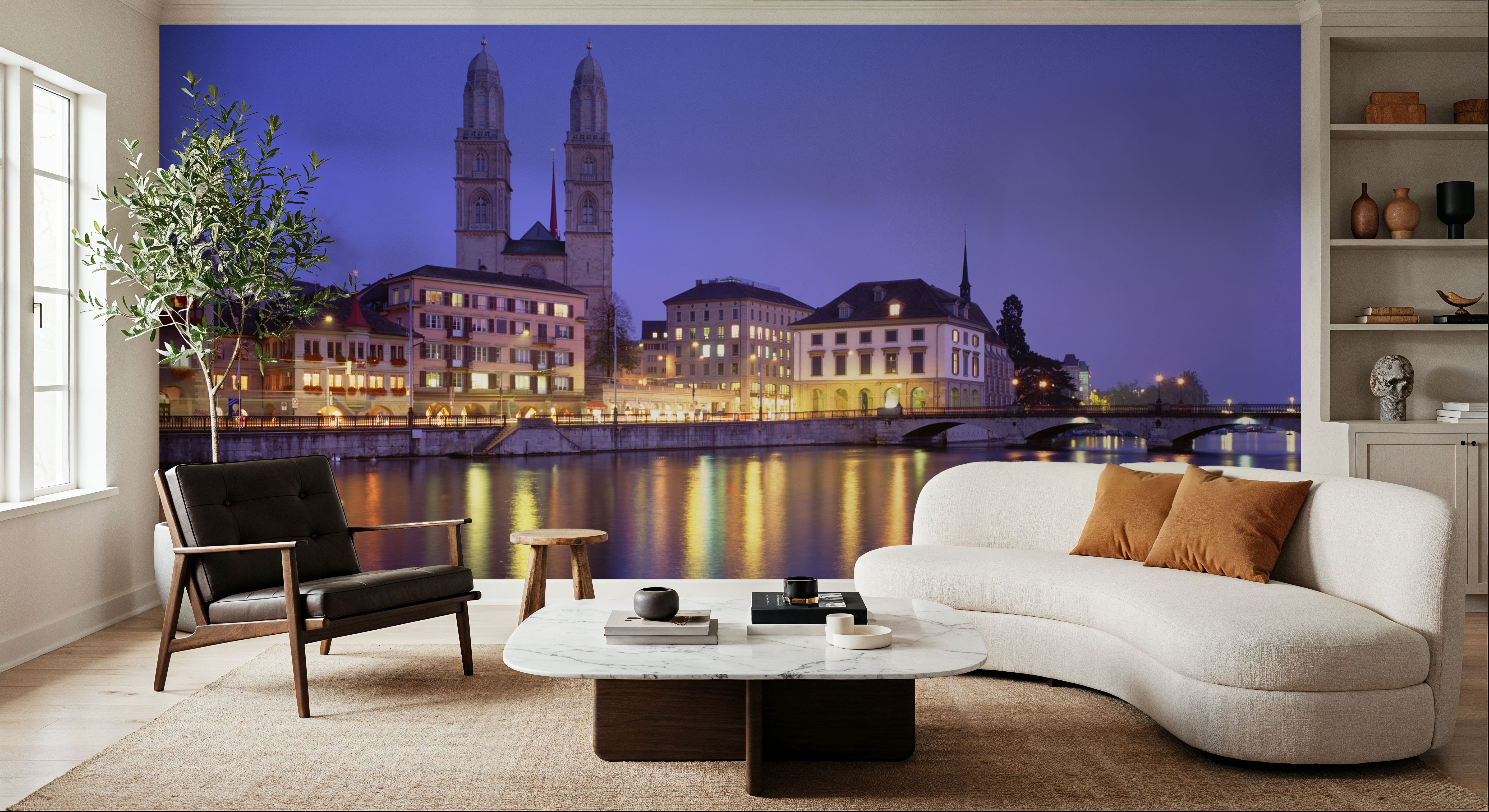 Twilight Towers Reflection