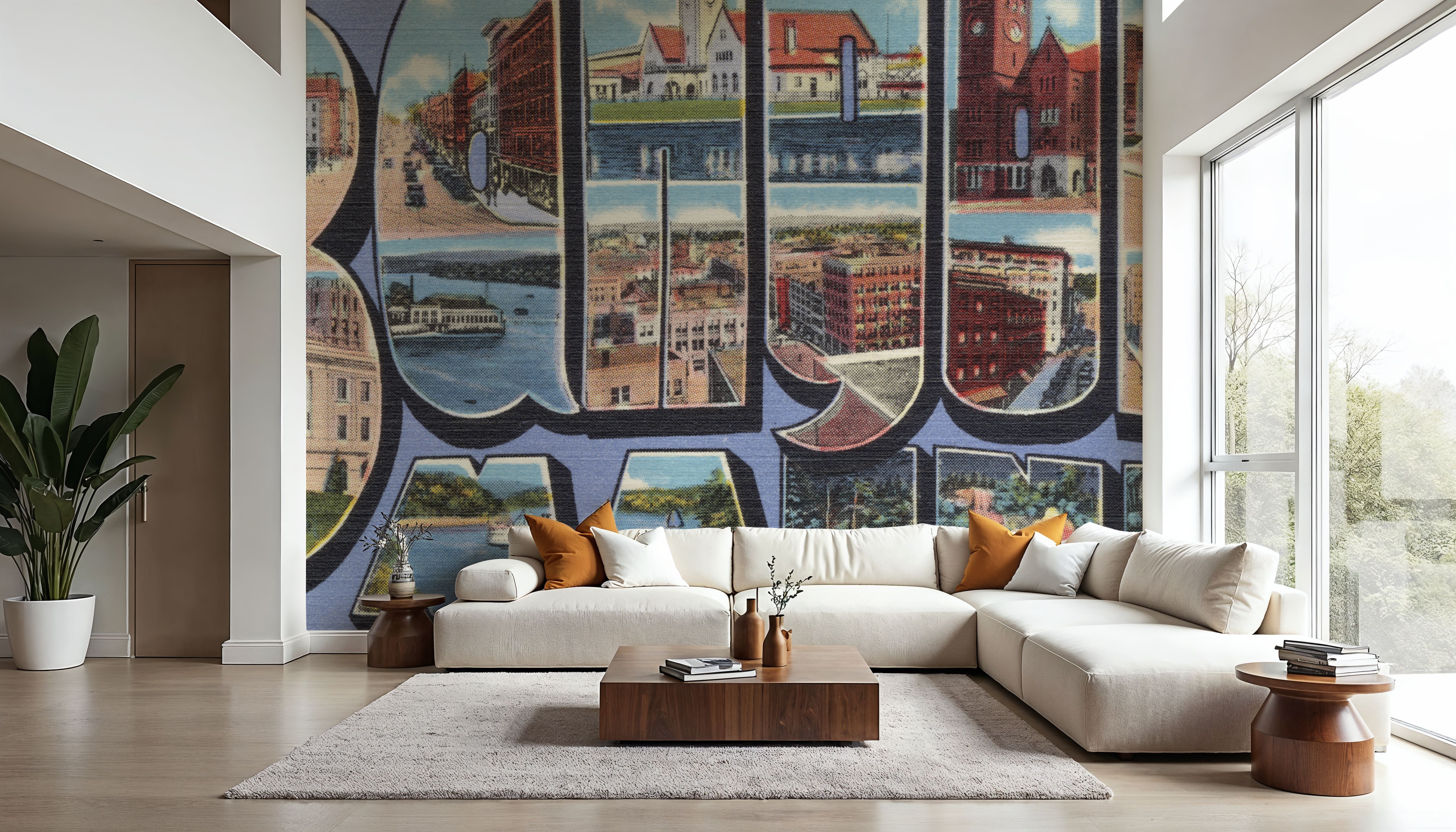 Greetings from Bangor - Screenprint Postcard